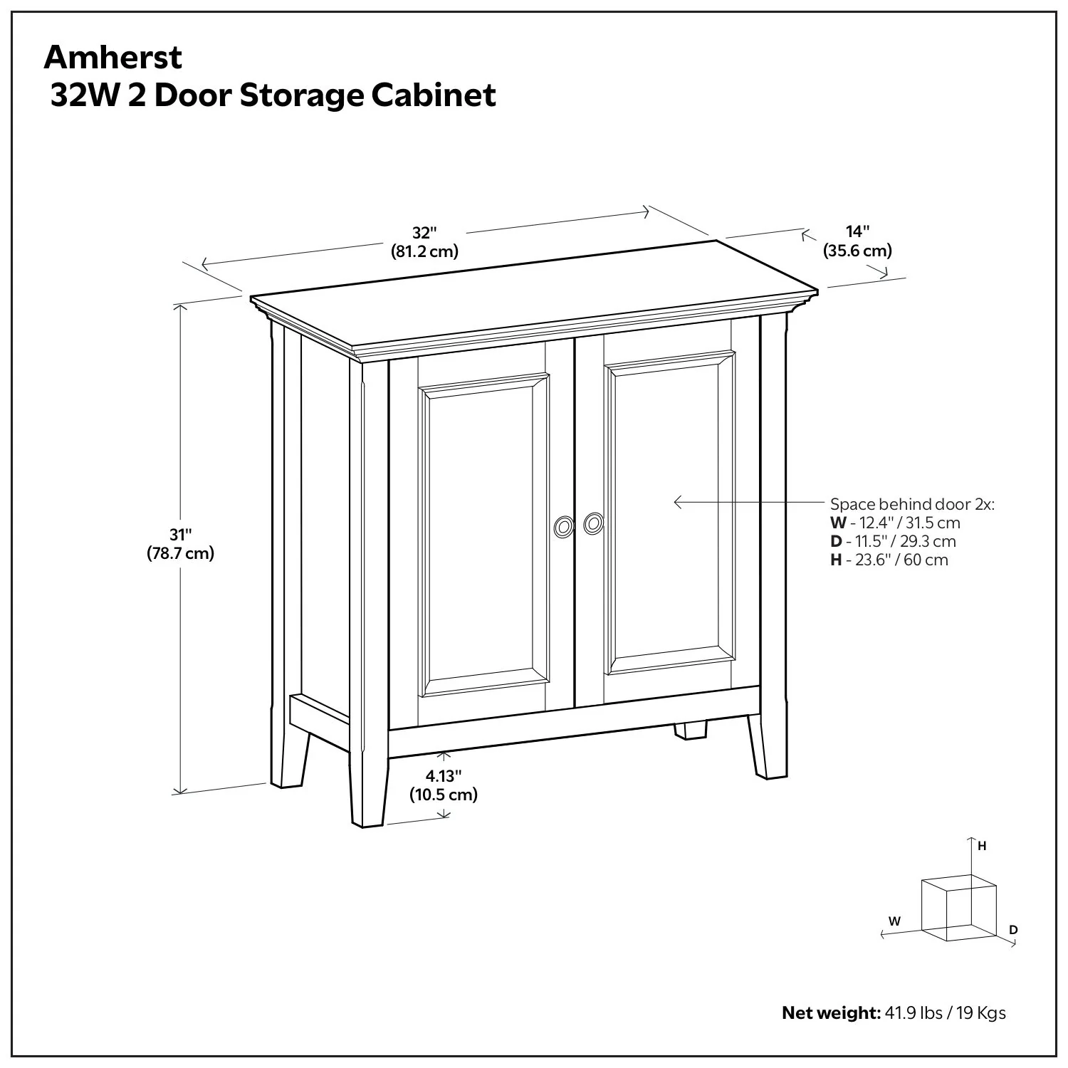 Amherst - Handcrafted Low Storage Cabinet - Image 7