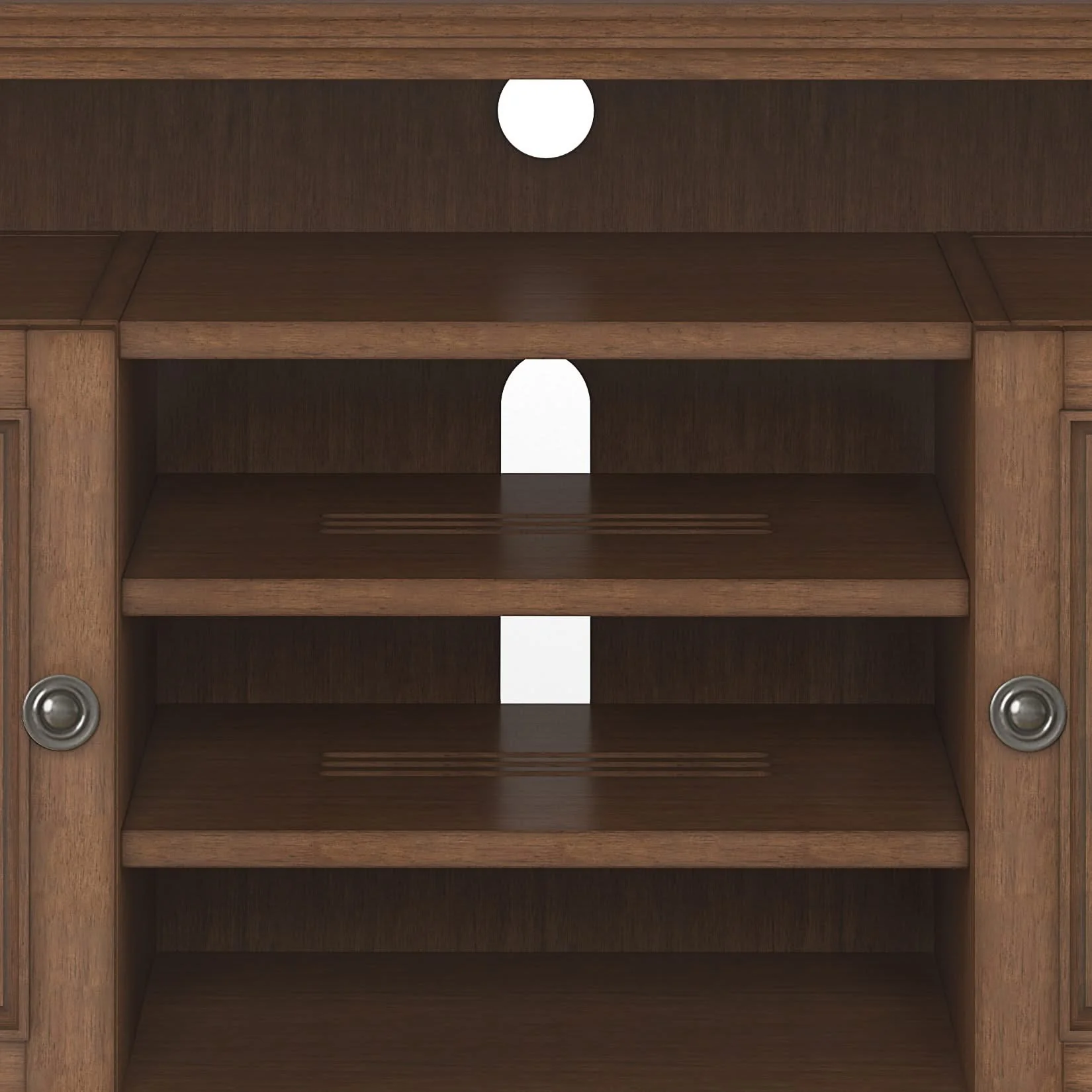 Amherst - TV Media Stand - Rustic Natural Aged Brown - Image 3