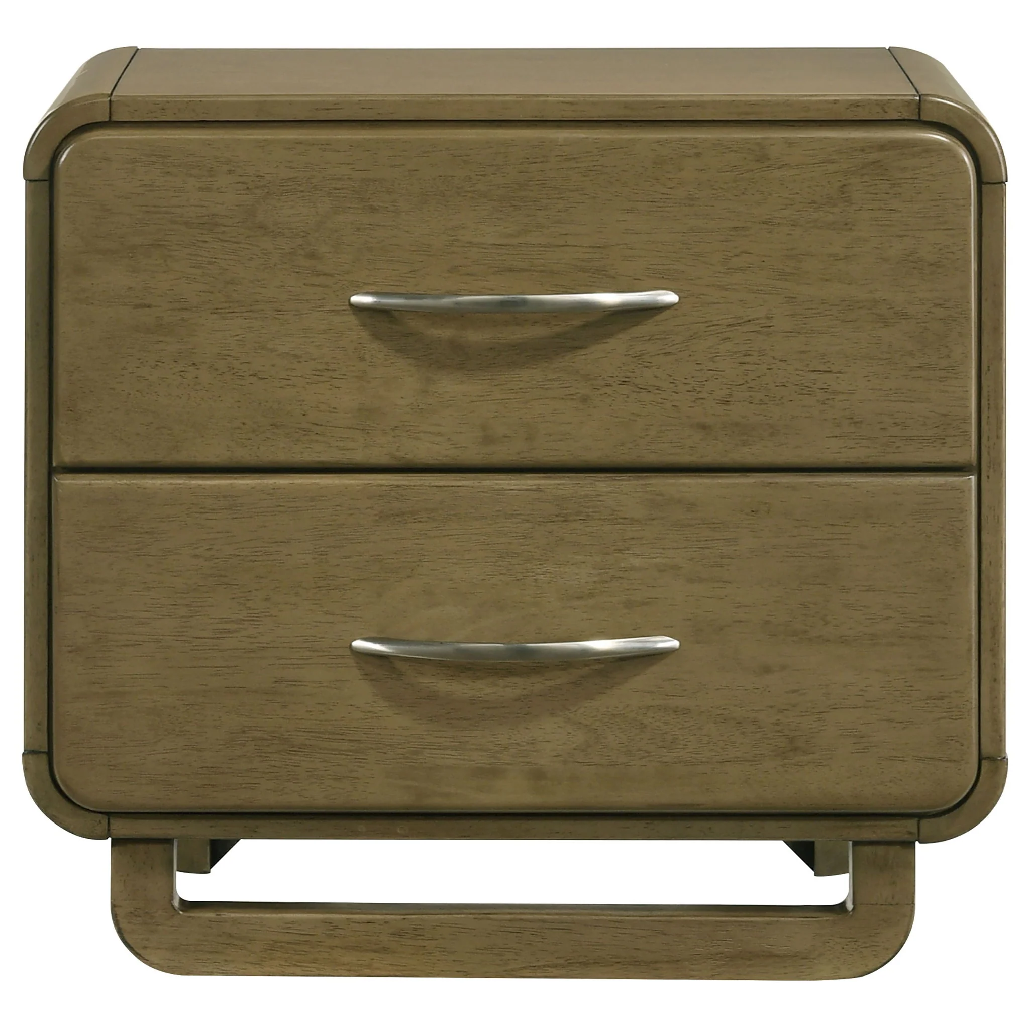 Amsbury 2-drawer Nightstand Bedside Table Nutmeg - Image 2