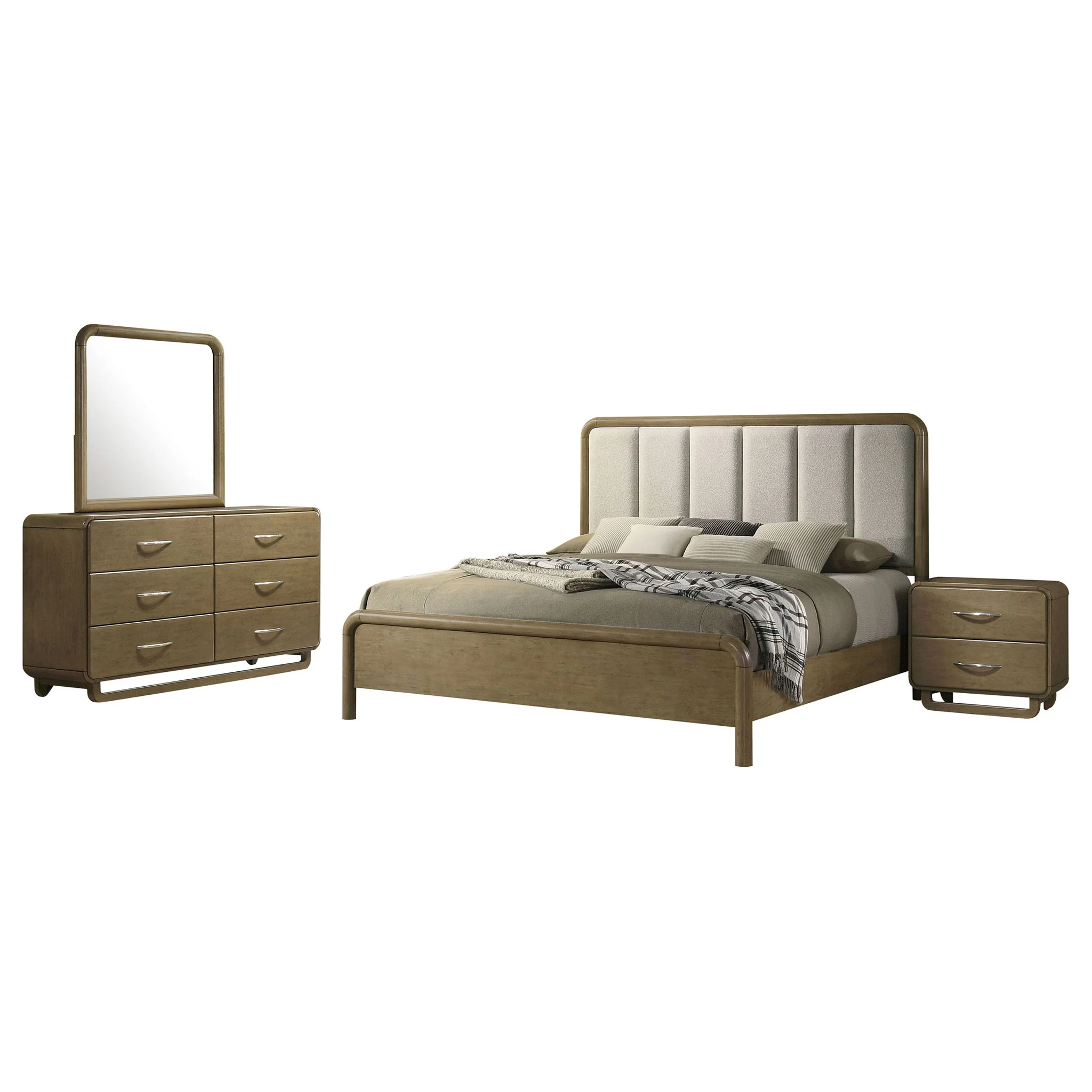 Amsbury 4-piece Queen Bedroom Set Nutmeg - Image 2