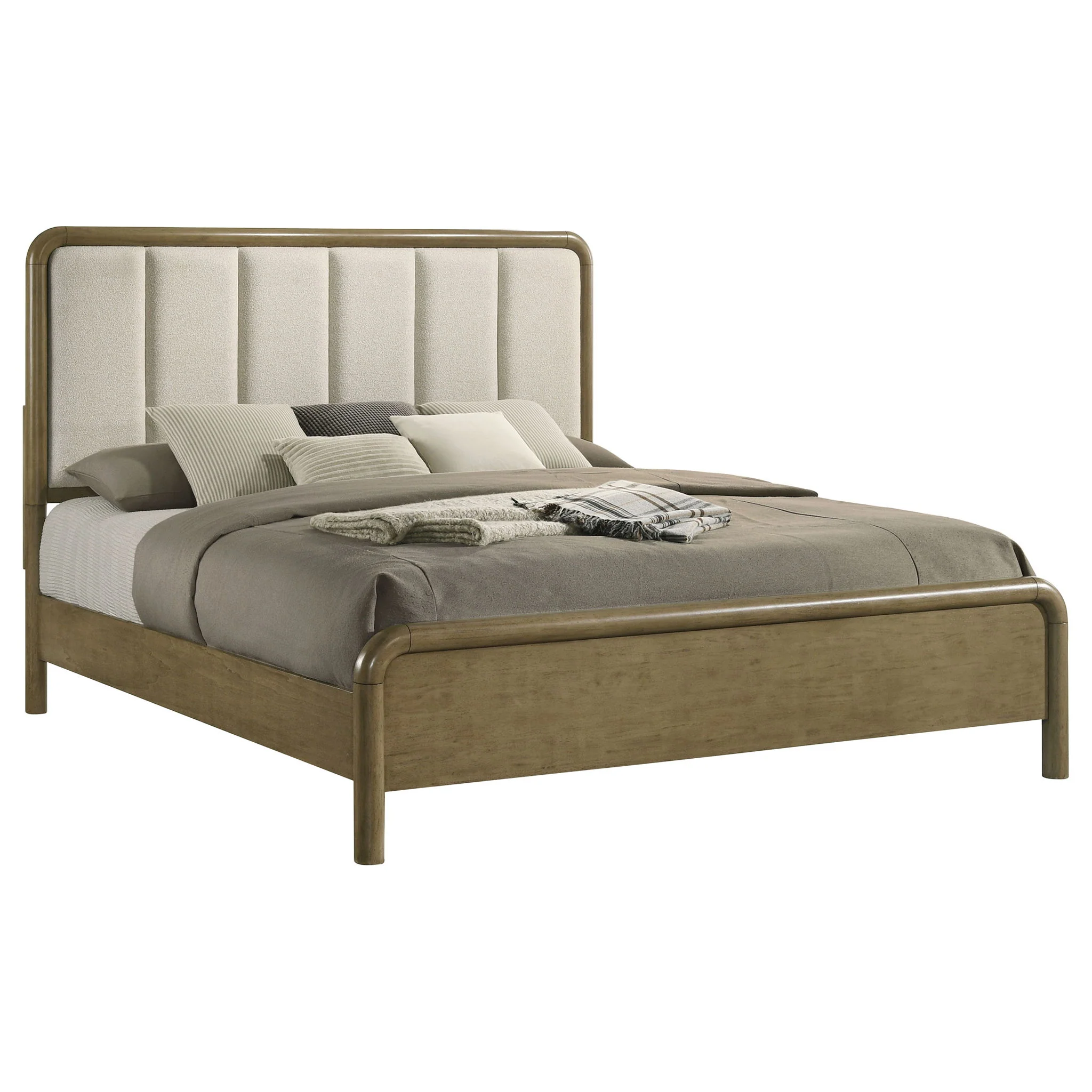 Amsbury 59-inch Upholstered Queen Bed Nutmeg - Image 2