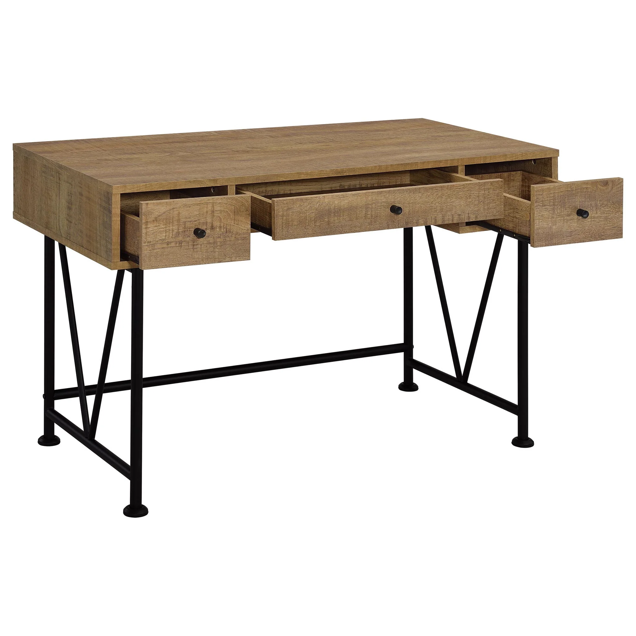 Analiese 47-inch 3-drawer Writing Desk Mango - Image 4