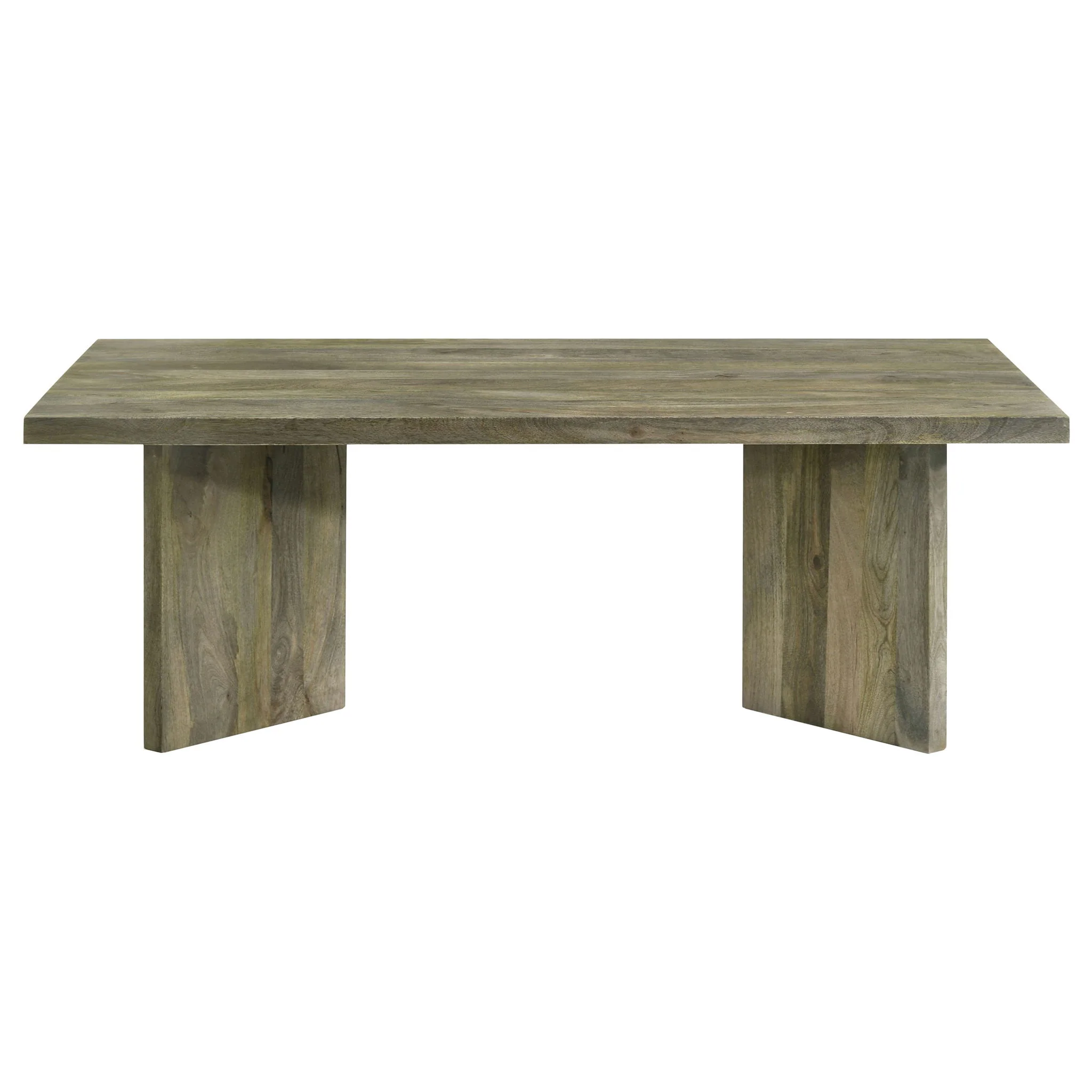 Andando Rectangular Solid Wood Coffee Table Mango Brown - Image 2