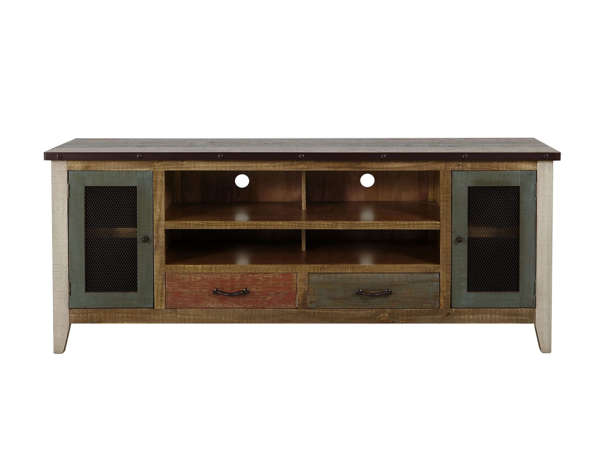 Antique - TV Stand with Drawers - Image 3