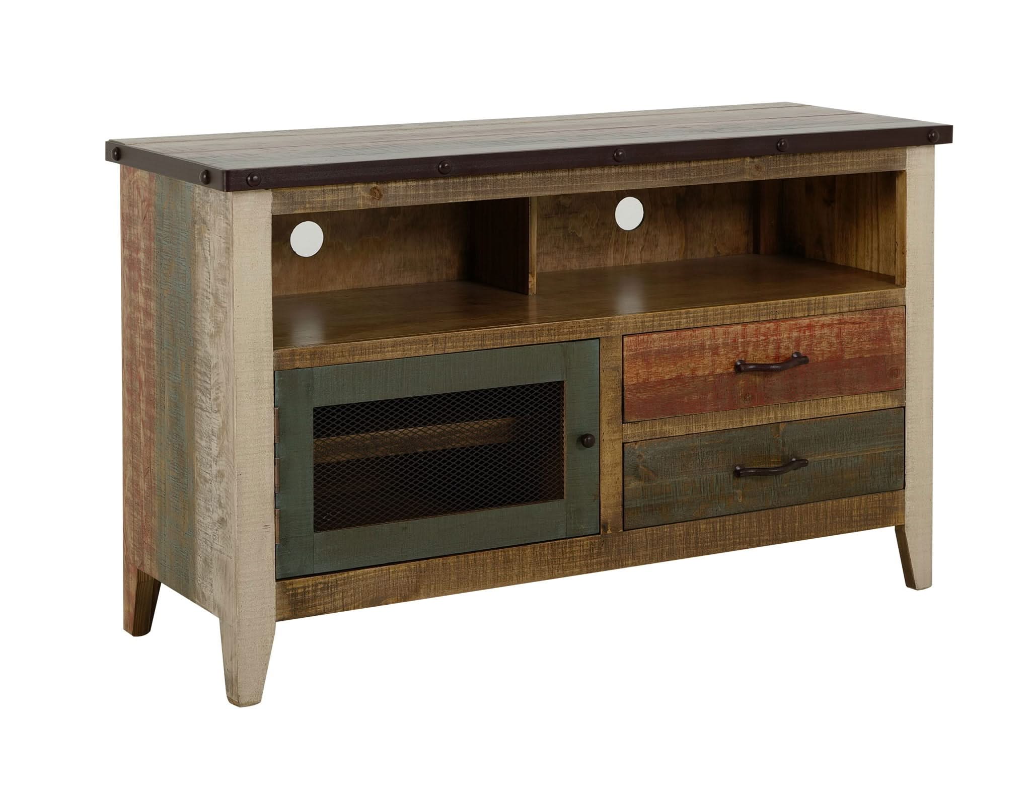 Antique - TV Stand with Drawers - Image 4