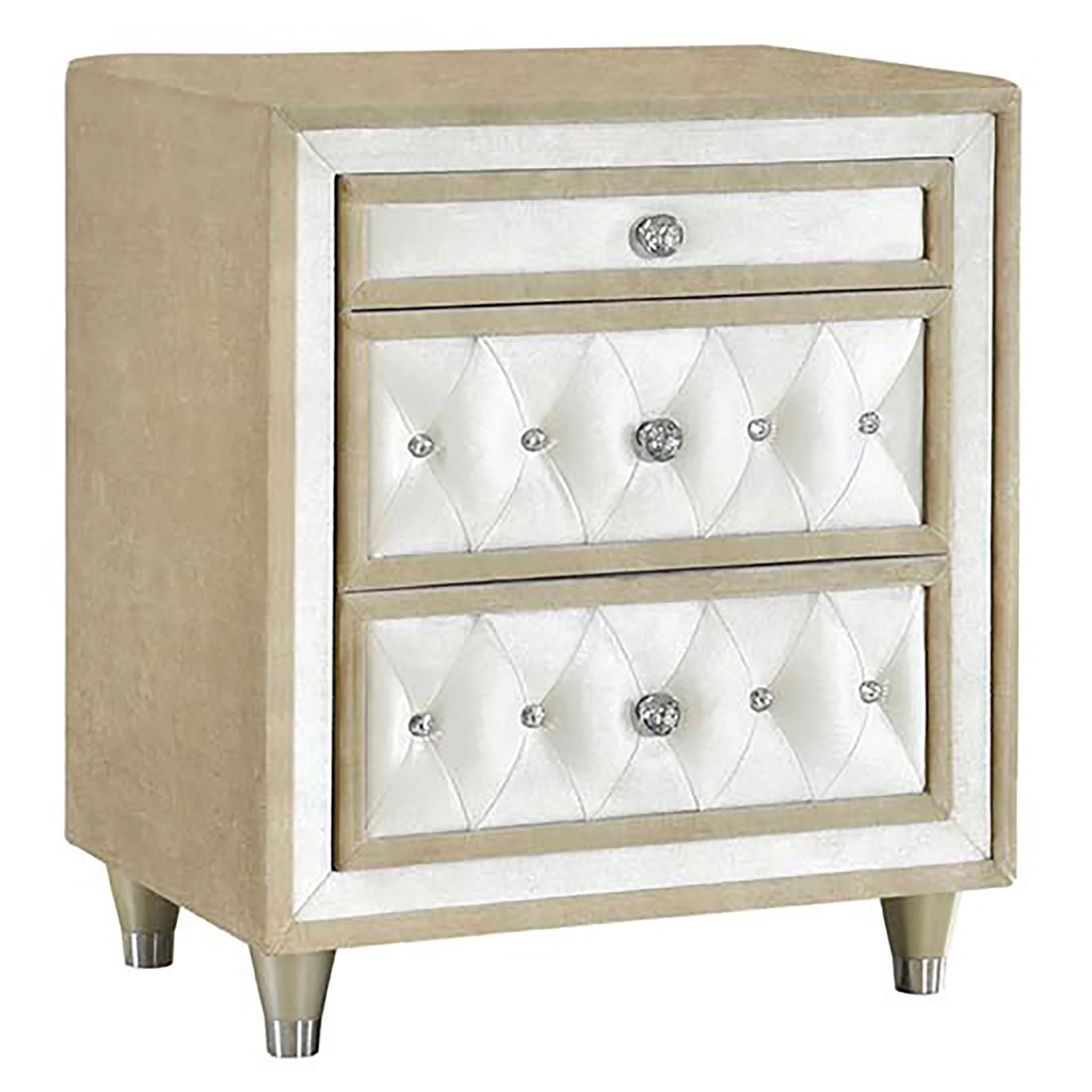 Antonella 4-piece Eastern King Bedroom Set Ivory - Image 2