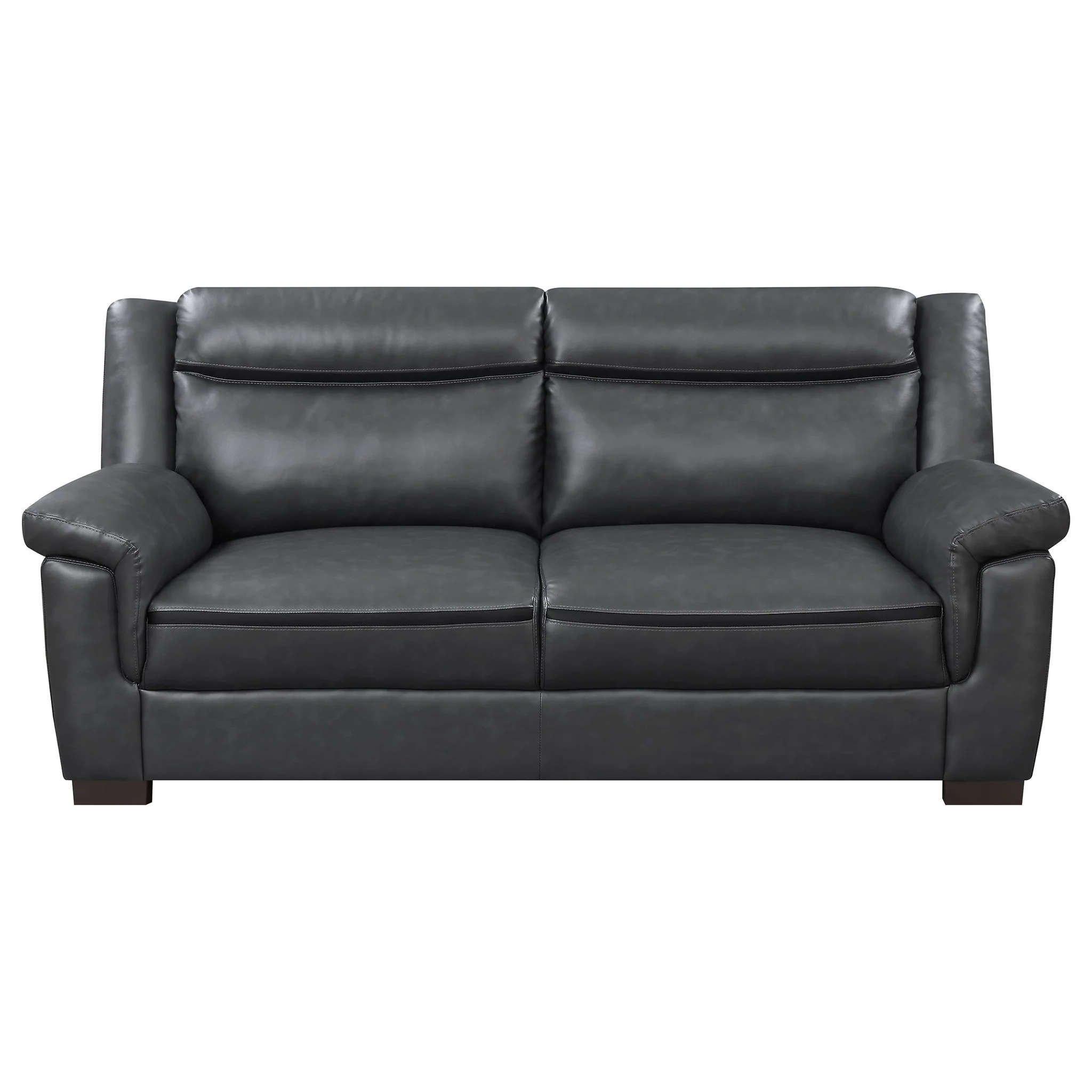 Arabella Upholstered Padded Arm Sofa Grey - Image 2