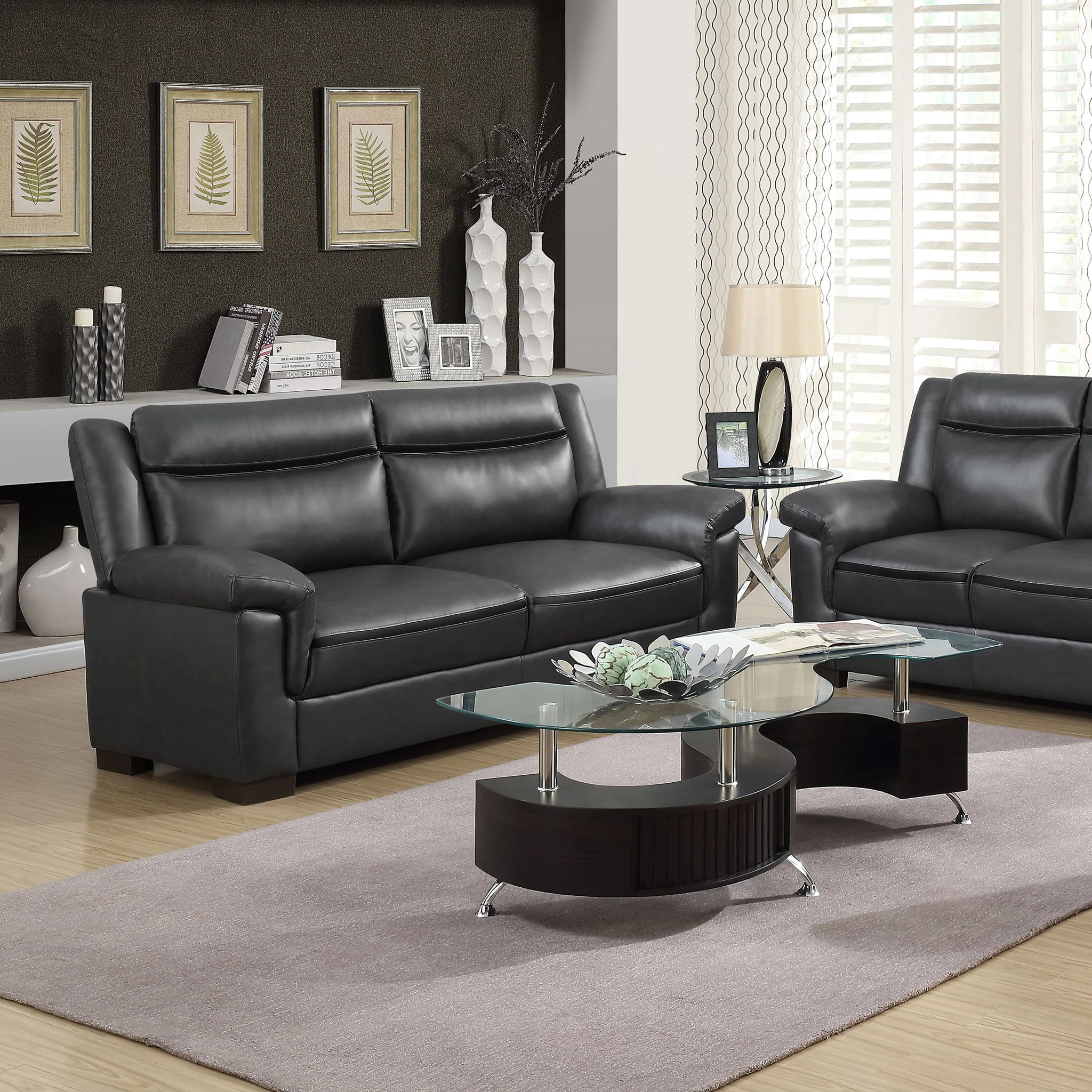 Arabella Upholstered Padded Arm Sofa Grey - Image 3