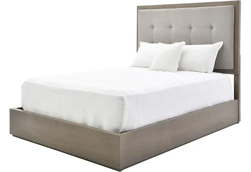 Arcadia Wooden Contemporary 5PC Bedroom Set with Bed (Headboard, Footboard, and Rails), Dresser and Mirror - Image 3