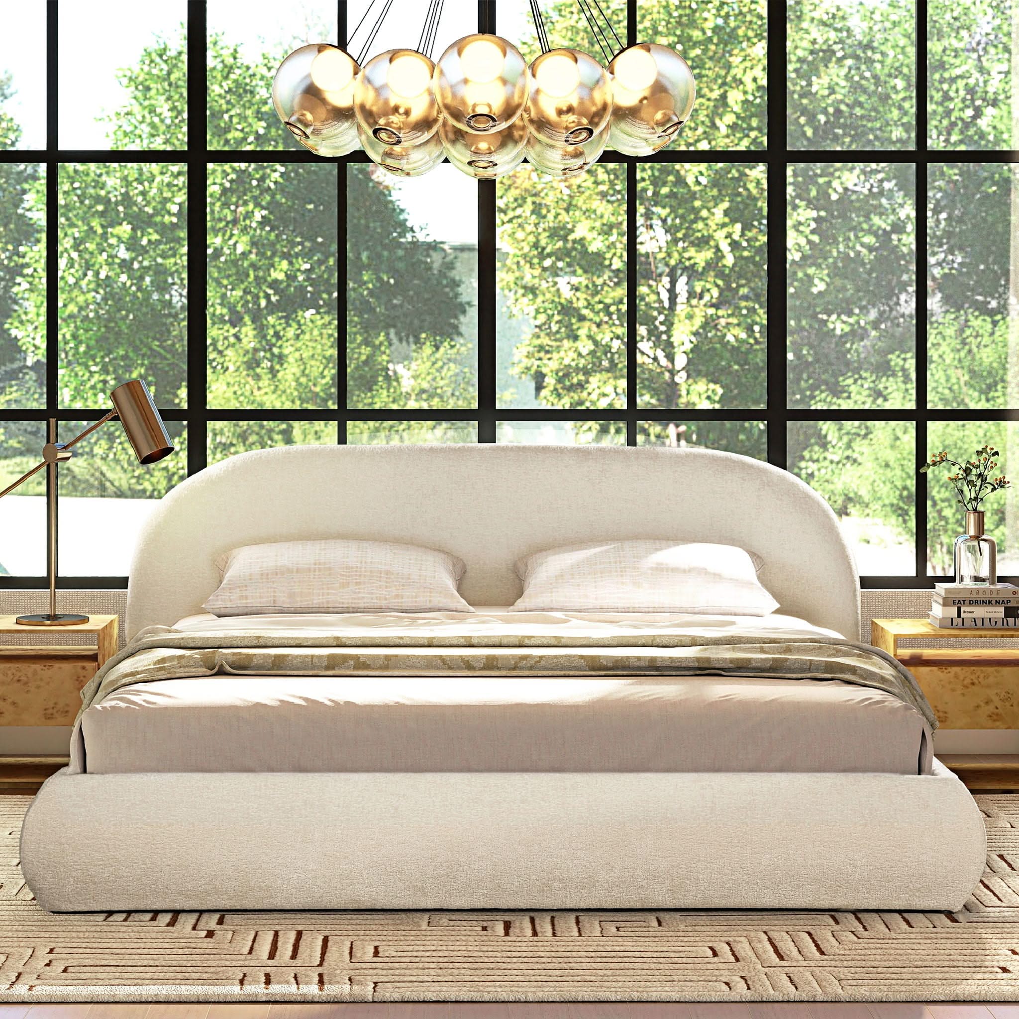 Archie Puffy Grounded - Upholstered Platform Bed - Image 13