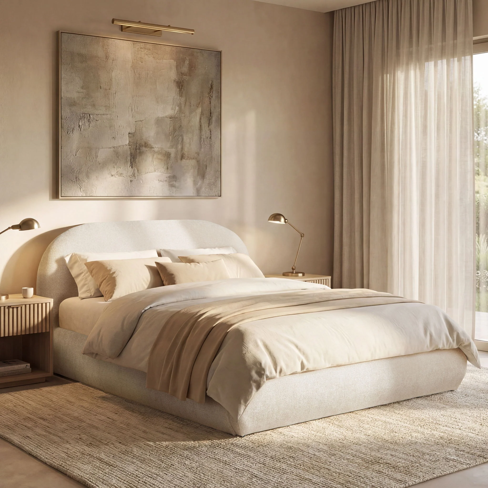 Archie Puffy Grounded - Upholstered Platform Bed - Image 6