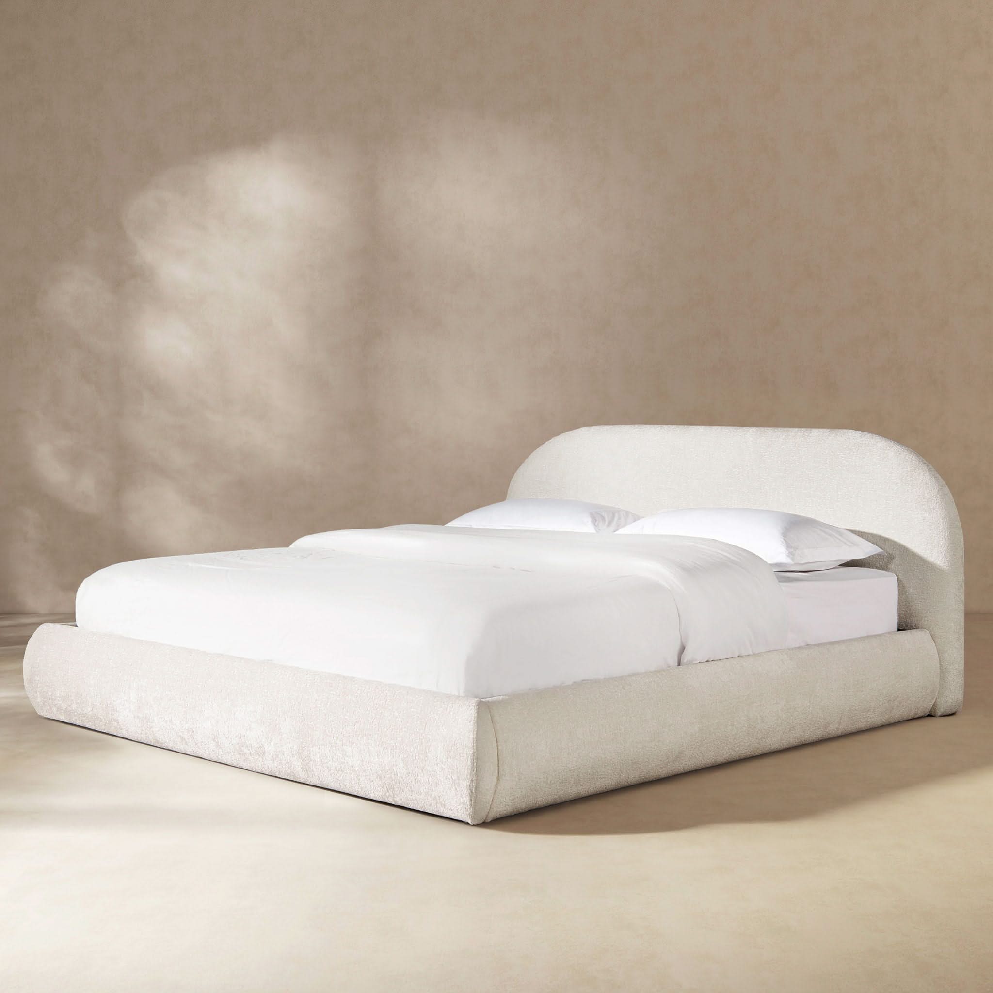 Archie Puffy Grounded - Upholstered Platform Bed - Image 9