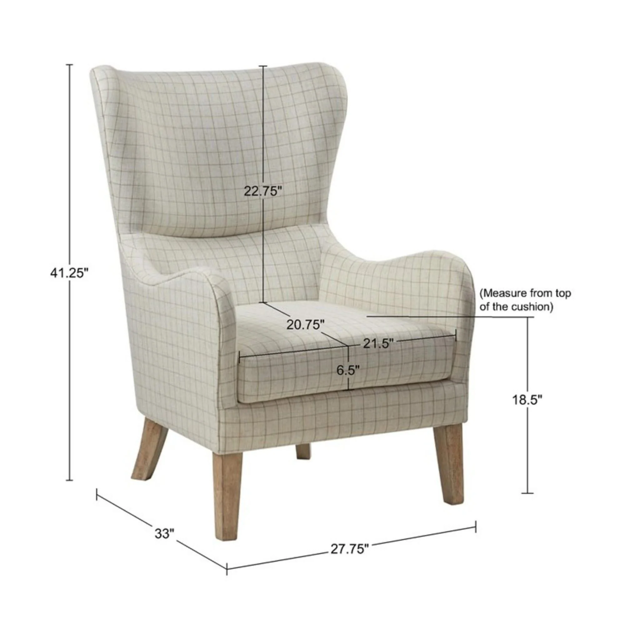 Arianna - Swoop Wing Chair - Image 9