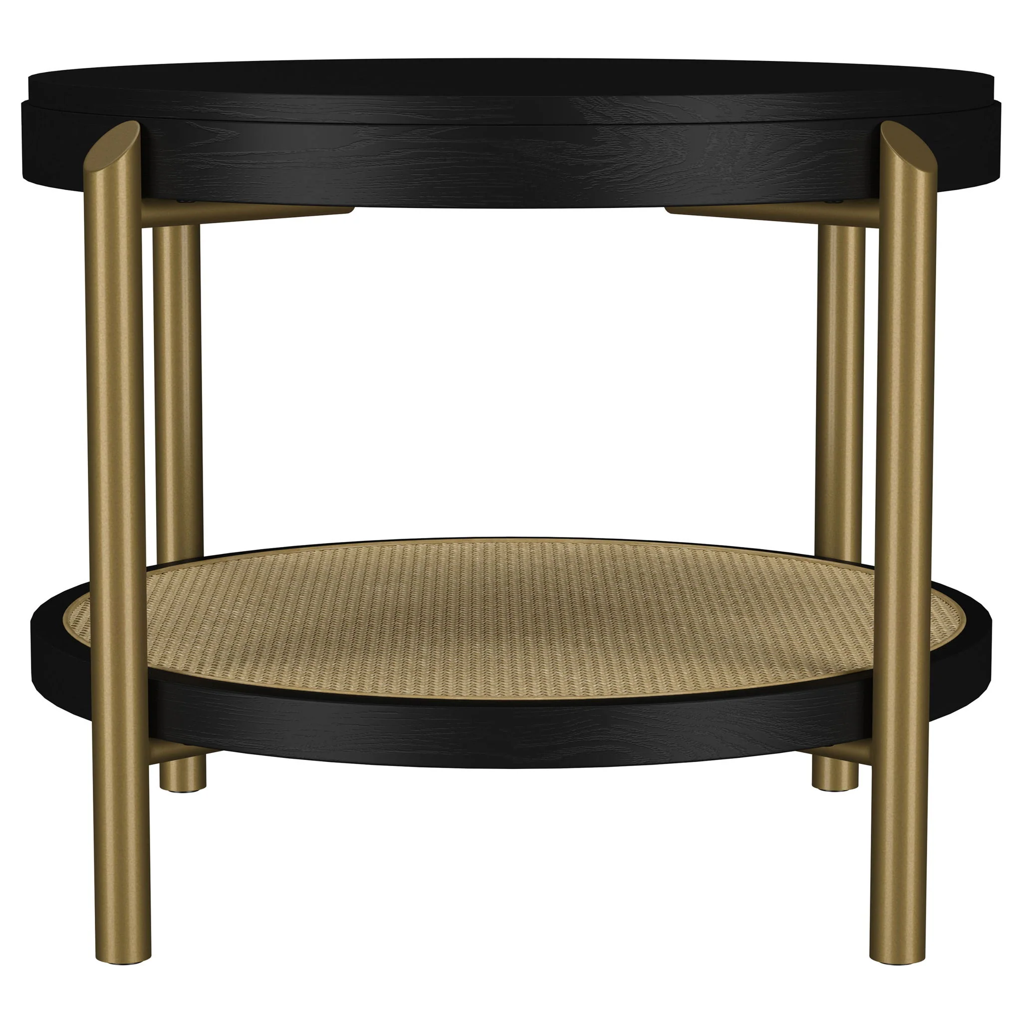 Arini 3-piece Round Coffee and End Table Set Black - Image 3