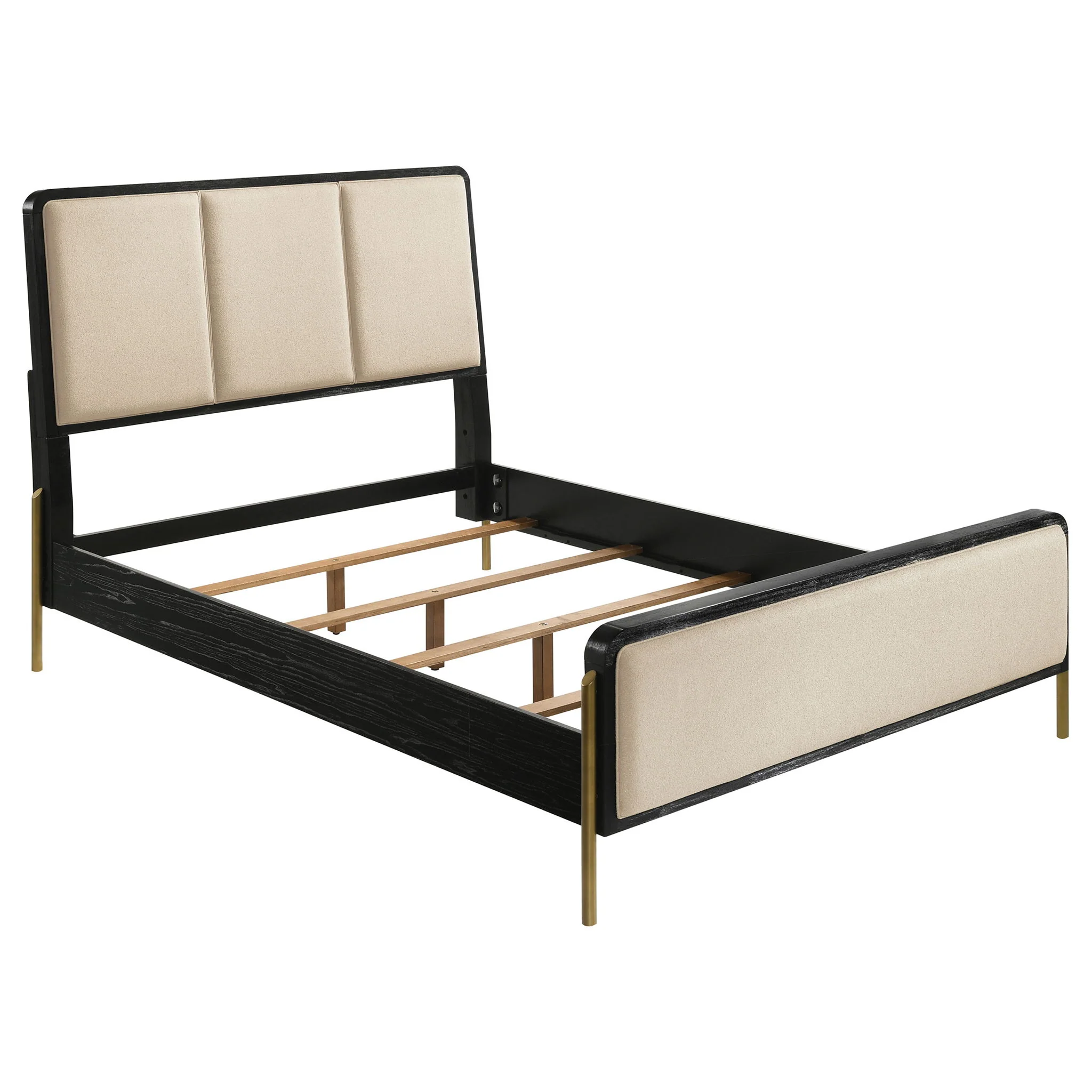 Arini 4-piece Eastern King Bedroom Set Cream and Black - Image 3
