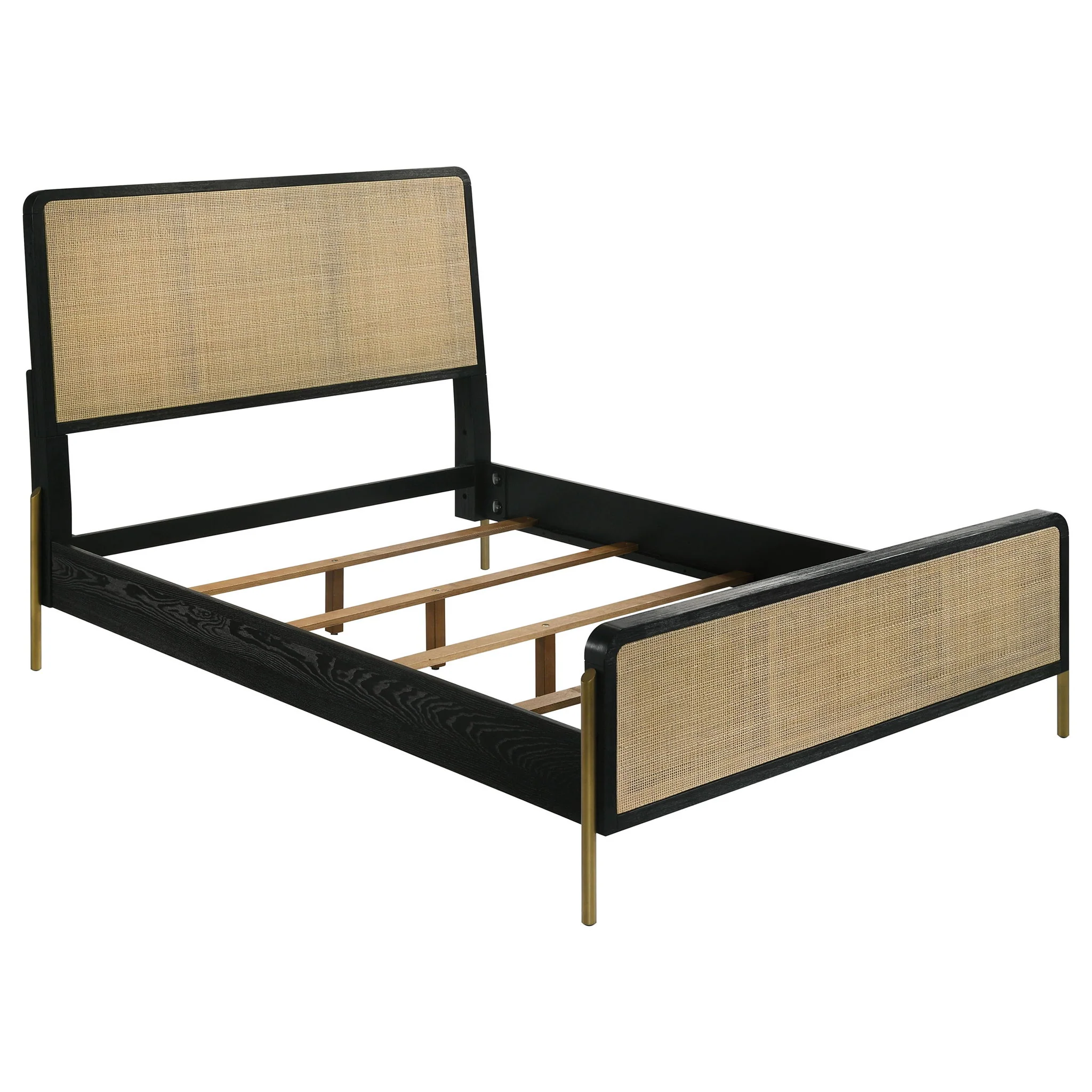 Arini 5-piece Eastern King Bedroom Set Black and Natural - Image 3