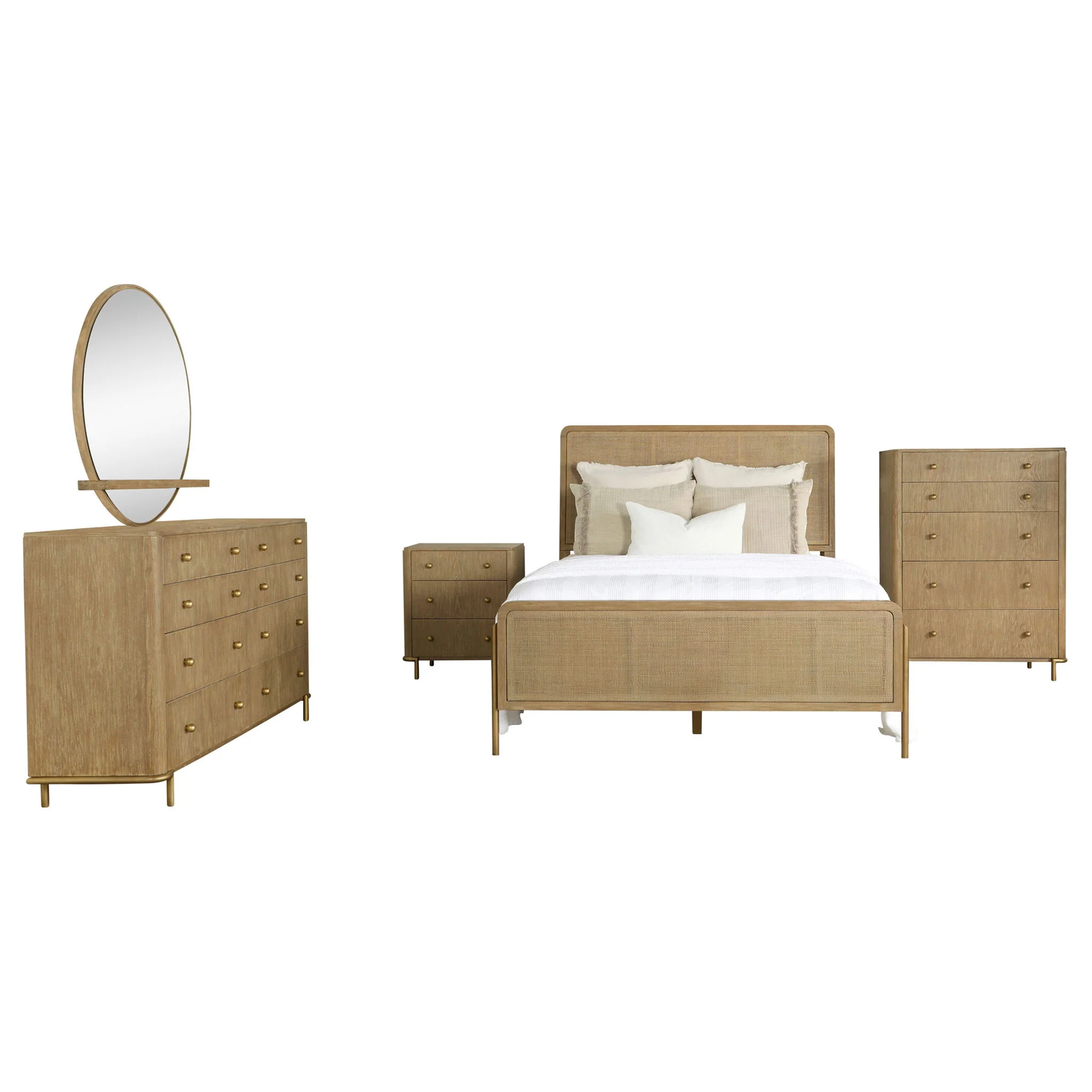 Arini 5-piece Eastern King Bedroom Set Sand Wash - Image 2
