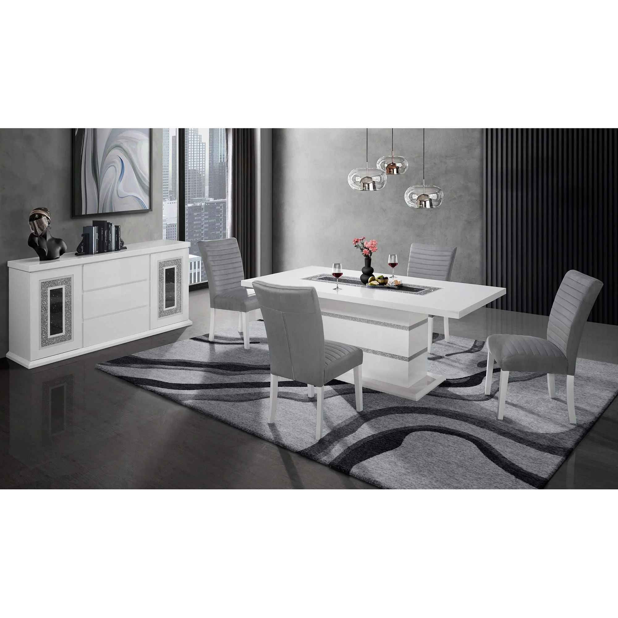 Ariya - Buffet With Clear Glass Inlay - Image 3