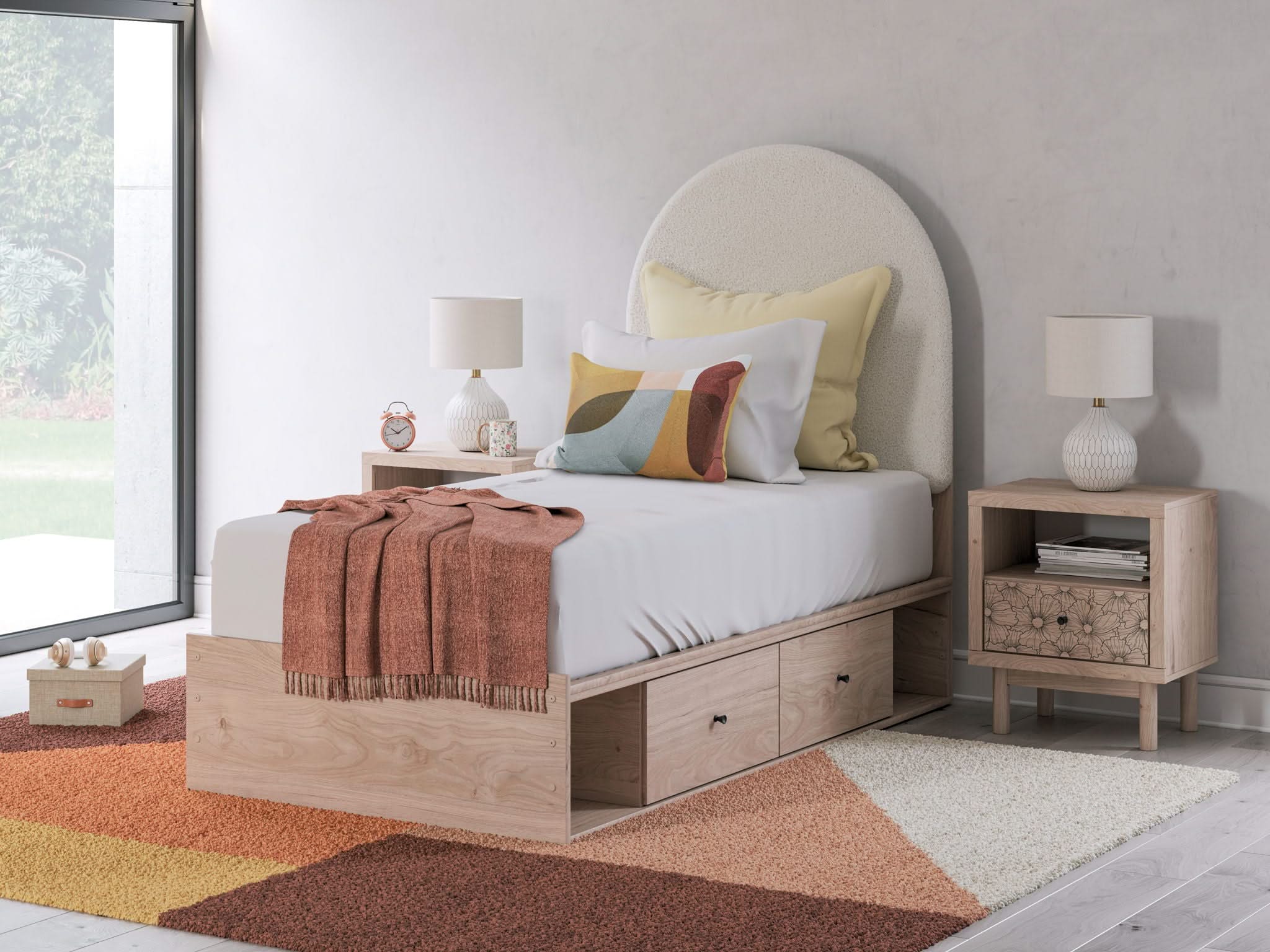 Arloster - Upholstered Panel Bed - Image 9