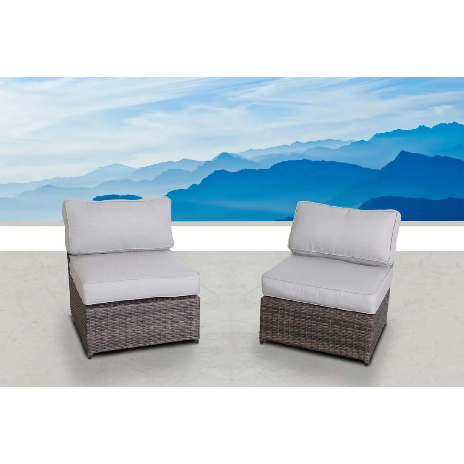 Armless Patio Chair With Cushions - Image 12