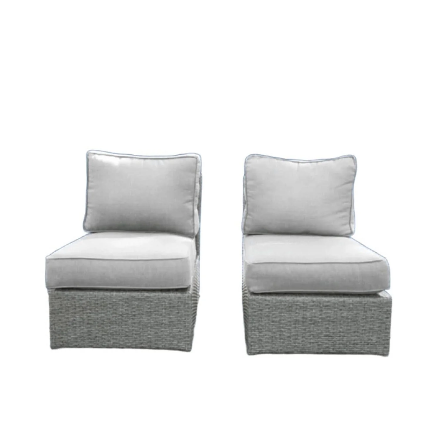 Armless Patio Chair With Cushions - Image 3