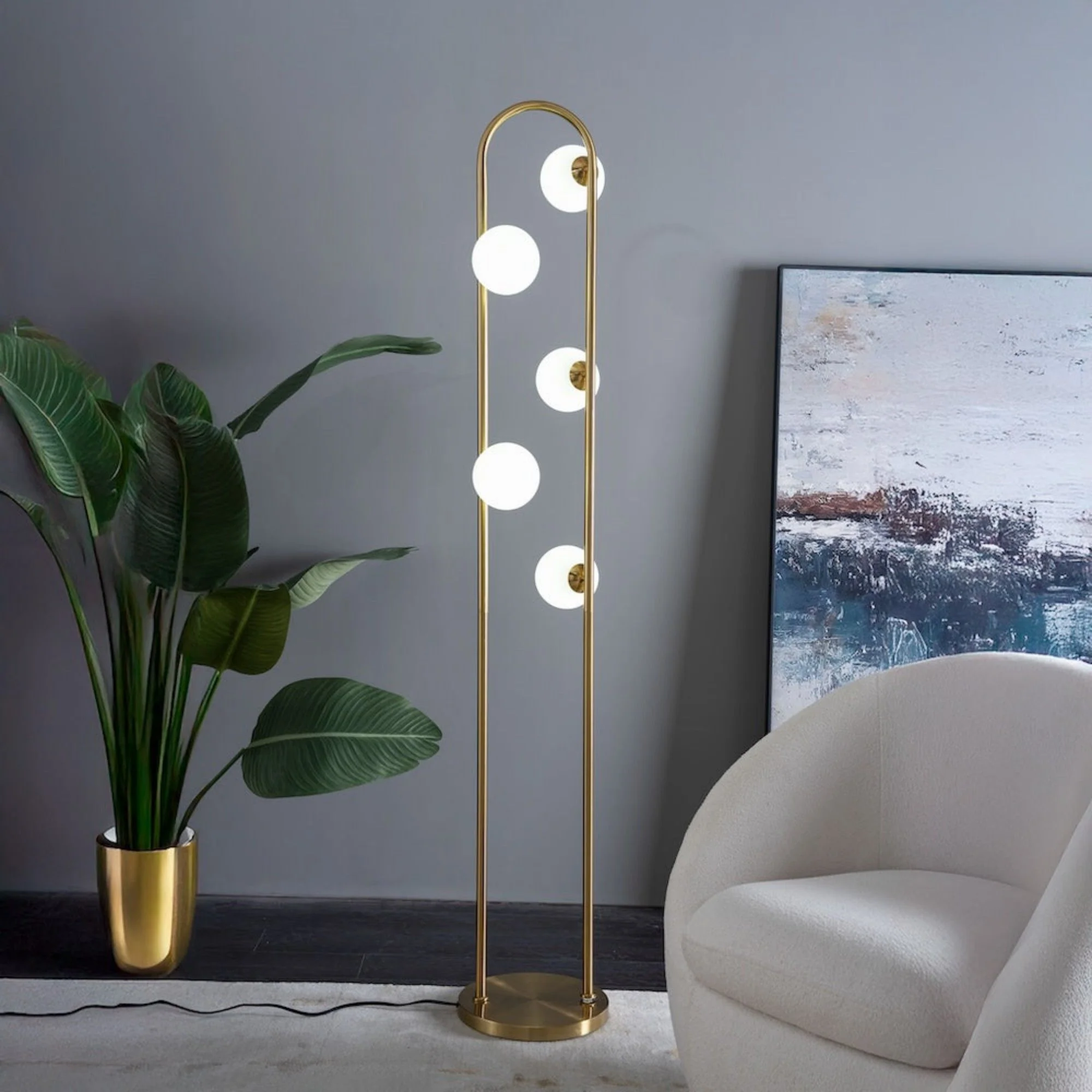 Artema - Floor Lamp - Gold - Image 3