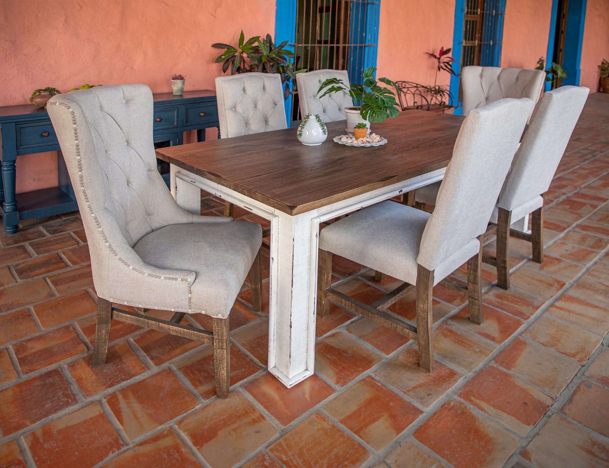 Aruba - Upholstered Chair (Set of 2) - Brown / Ivory - Image 3