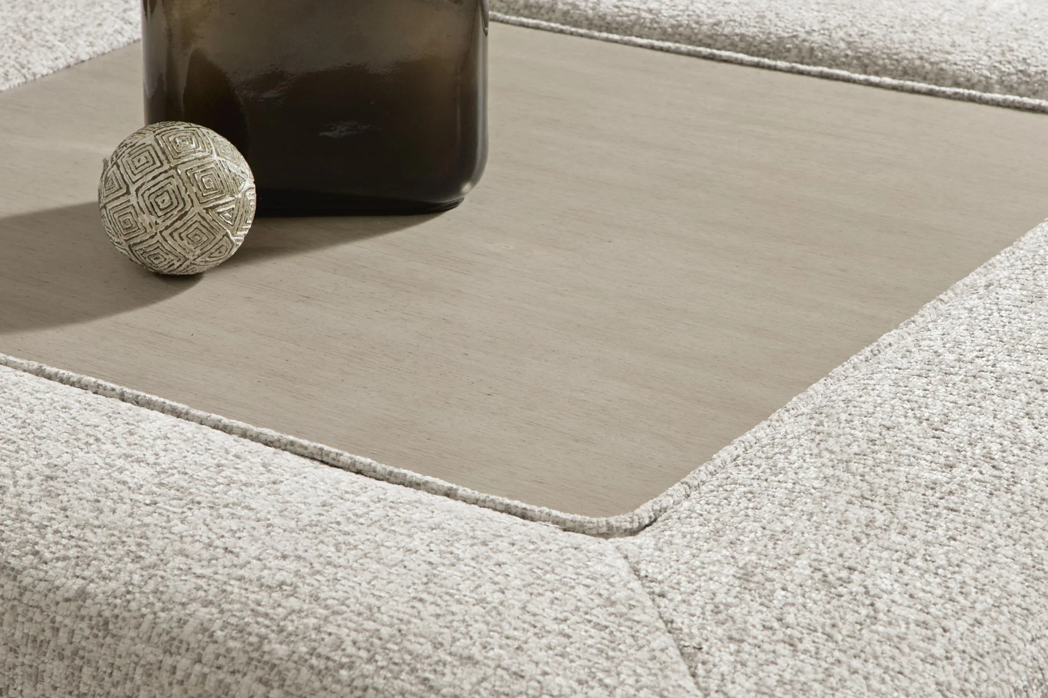 Ashbourne Estate - Oversized Accent Ottoman - Snowstone - Image 2