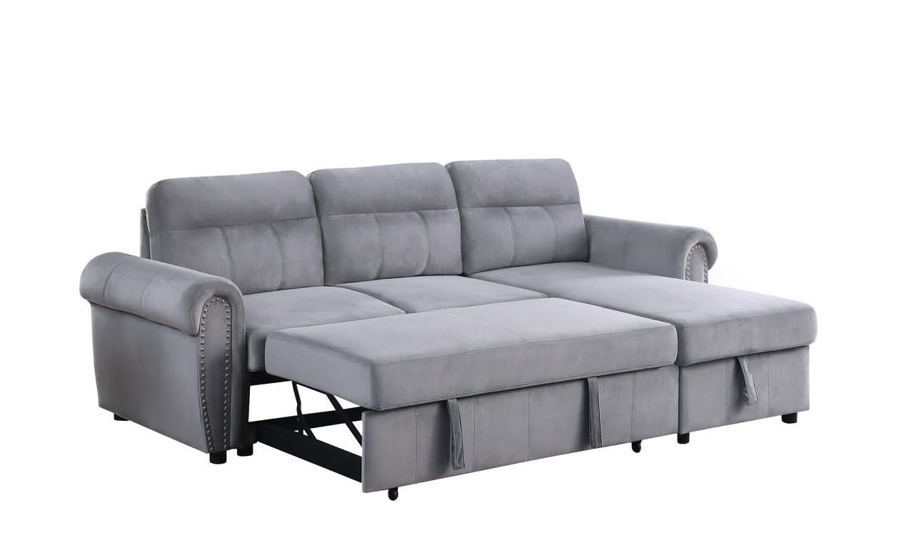 Ashton - Reversible Sleeper Sectional Sofa Chaise - Image 4