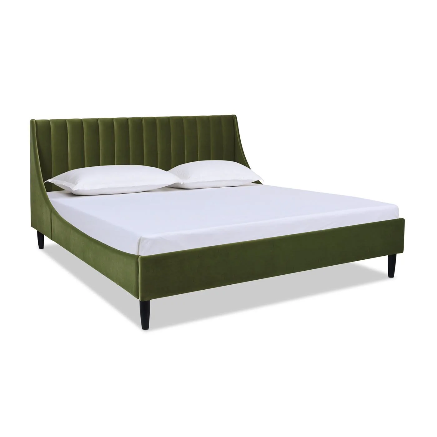 Aspen - Vertical Tufted Modern Headboard Platform Bed Set - Image 38