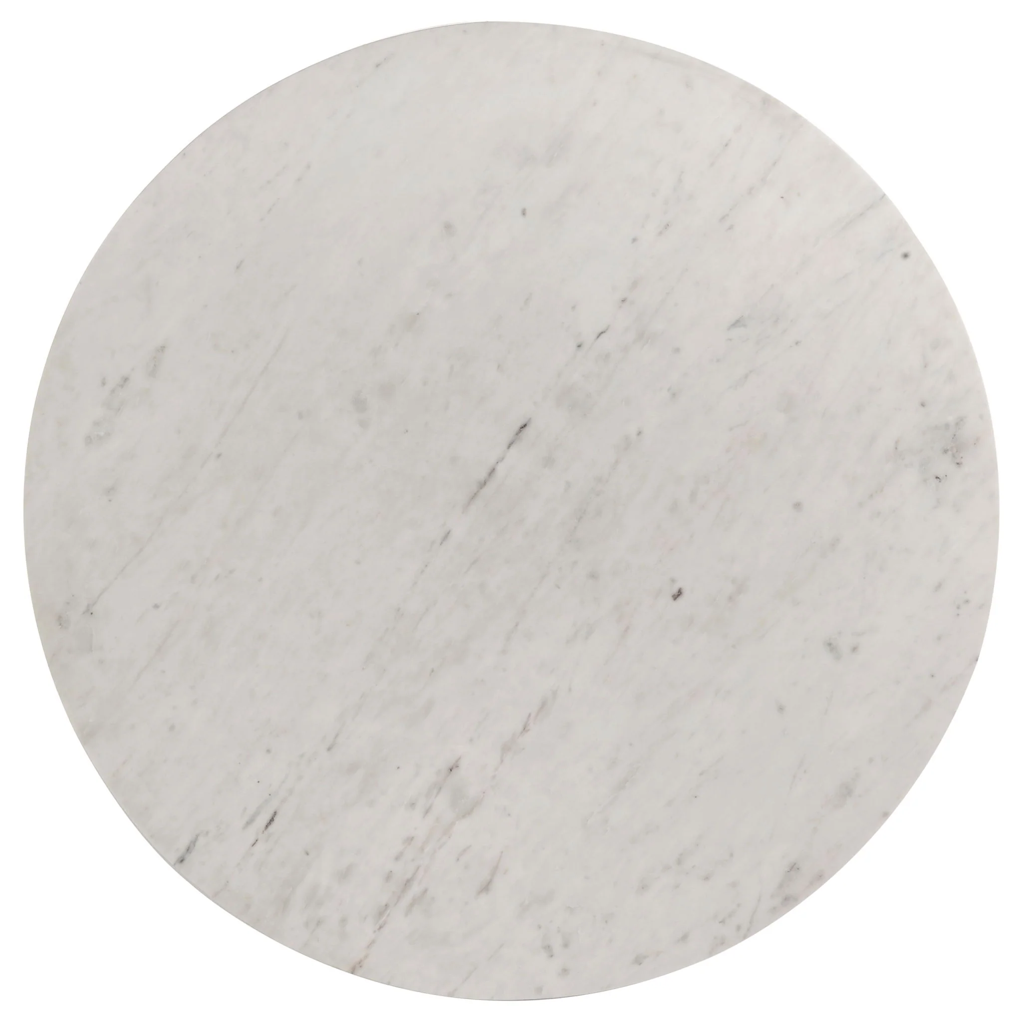 Astoria Round Genuine Marble Coffee Table White - Image 3