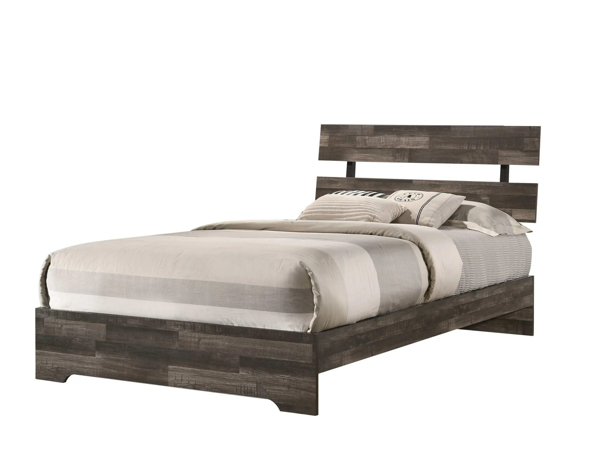 Atticus - Twin Bed In One Box - Brown