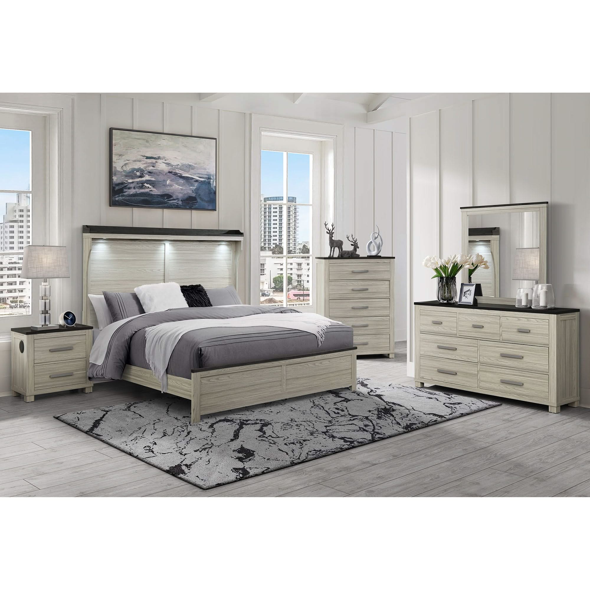 Augusta - Bed With Lit Headboard - Image 4