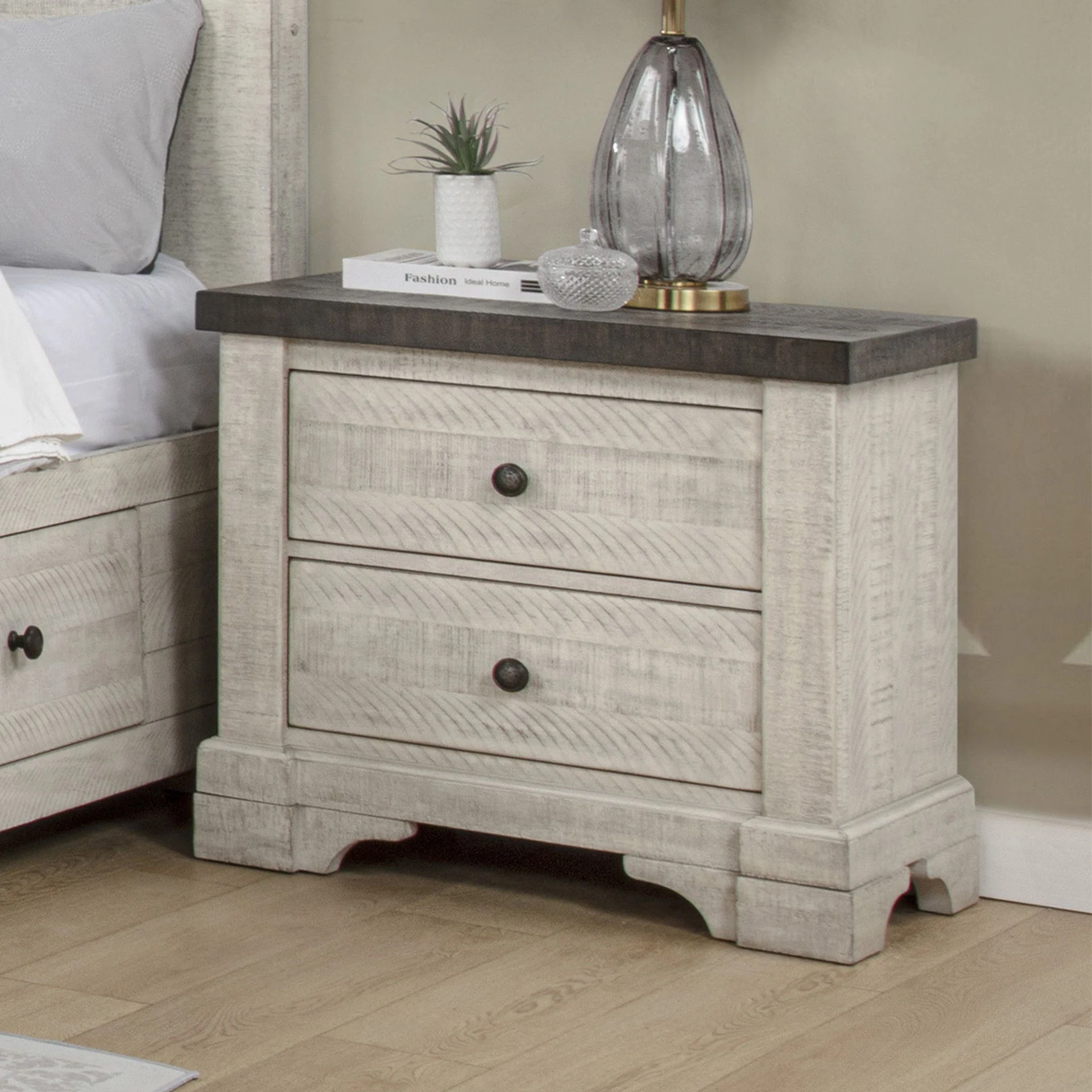 Augusta - Two Drawer Nightstand With USB Port - Image 2