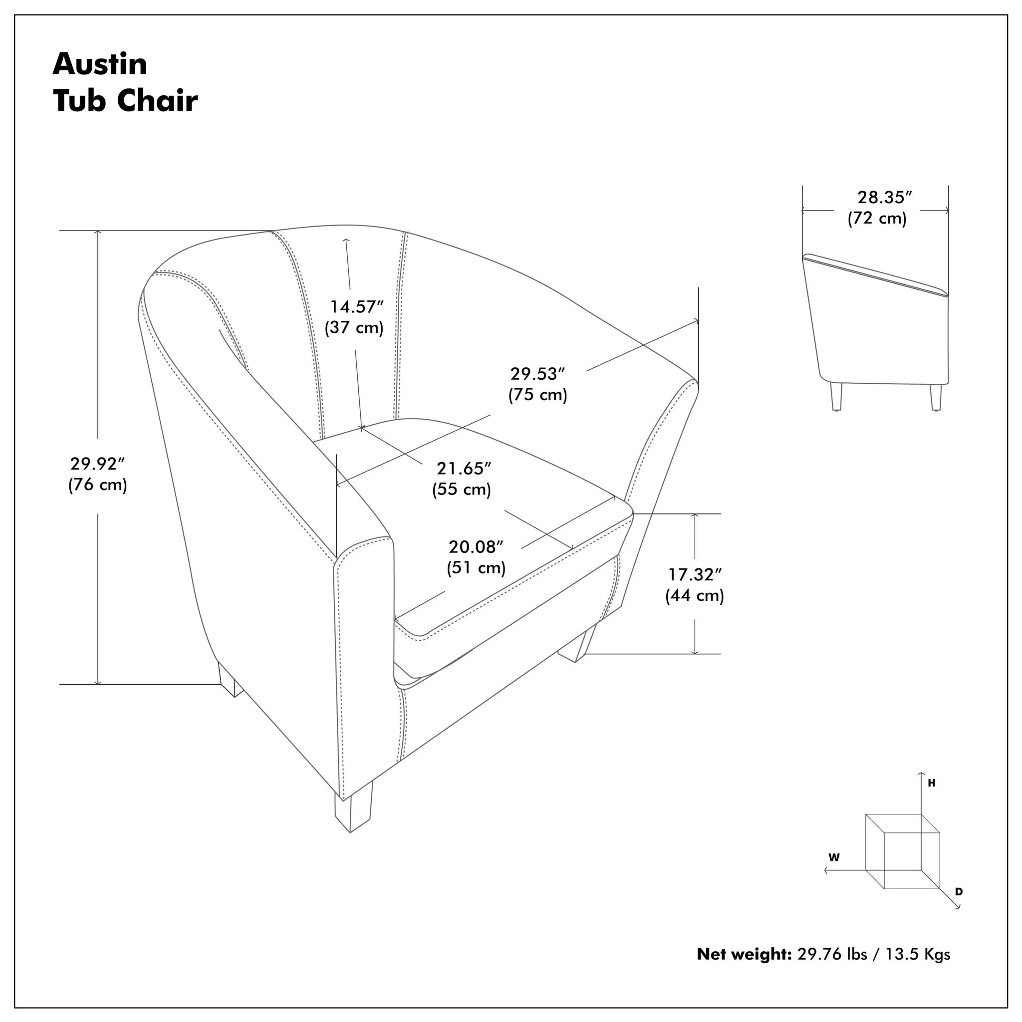Austin - Transitional Tub Chair - Image 19