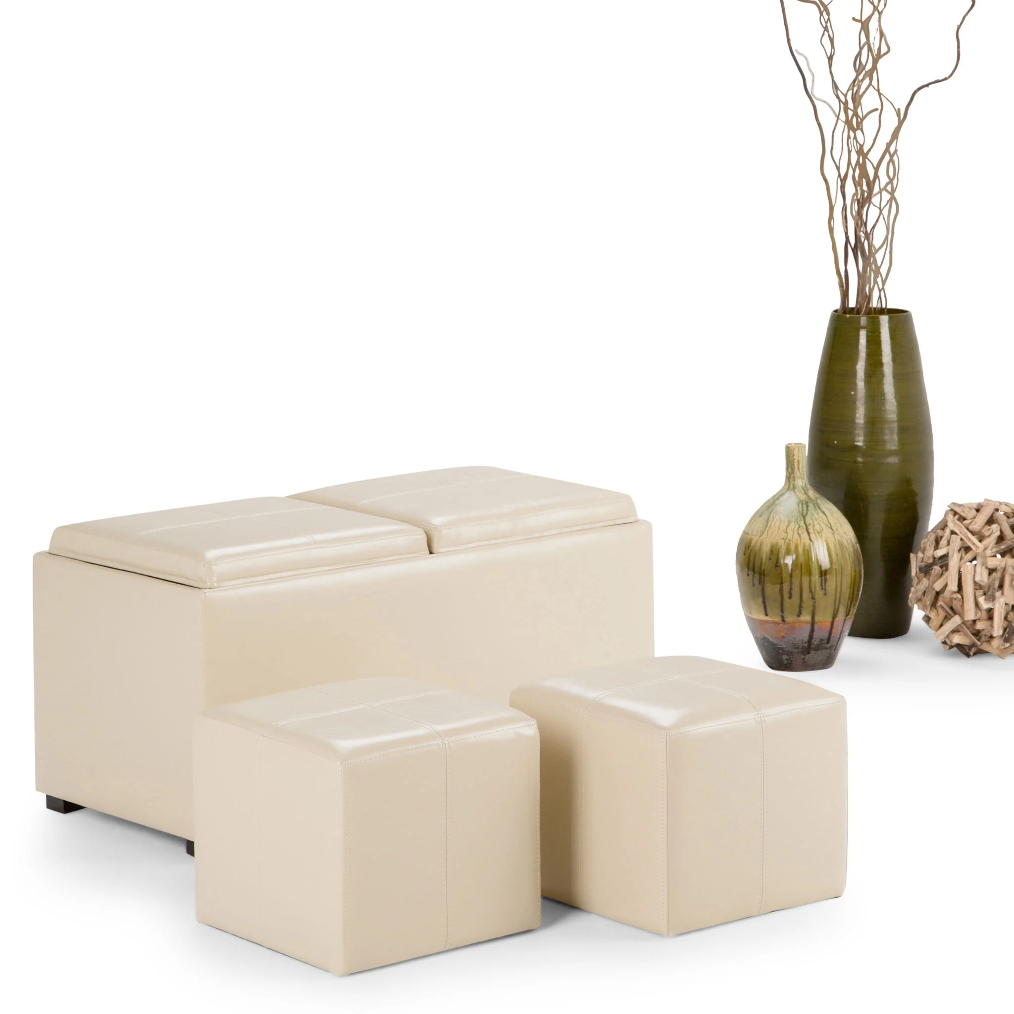 Avalon - 5 Piece Storage Ottoman, Contemporary - Image 4