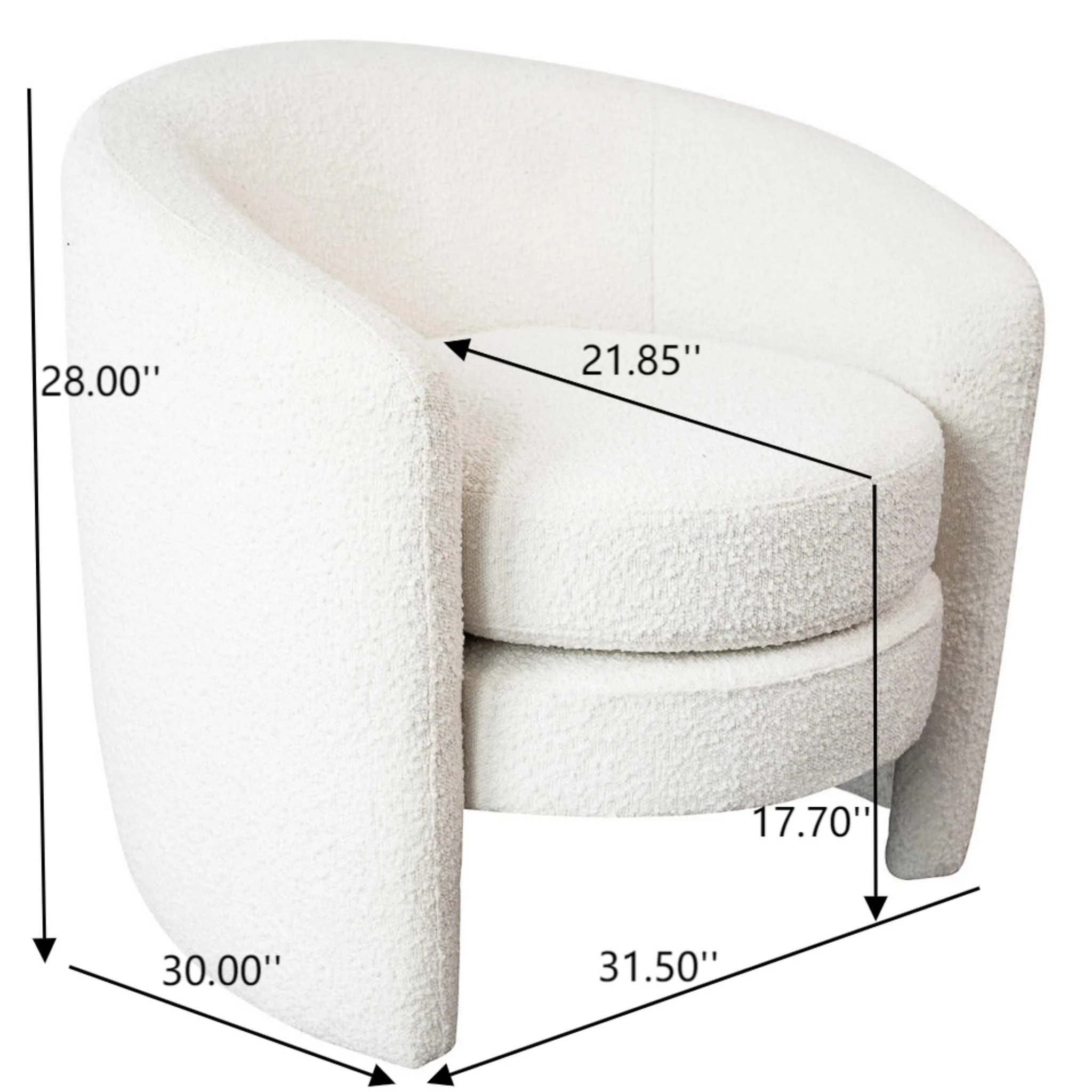 Avalon - Lounge Chair - White - Image 4