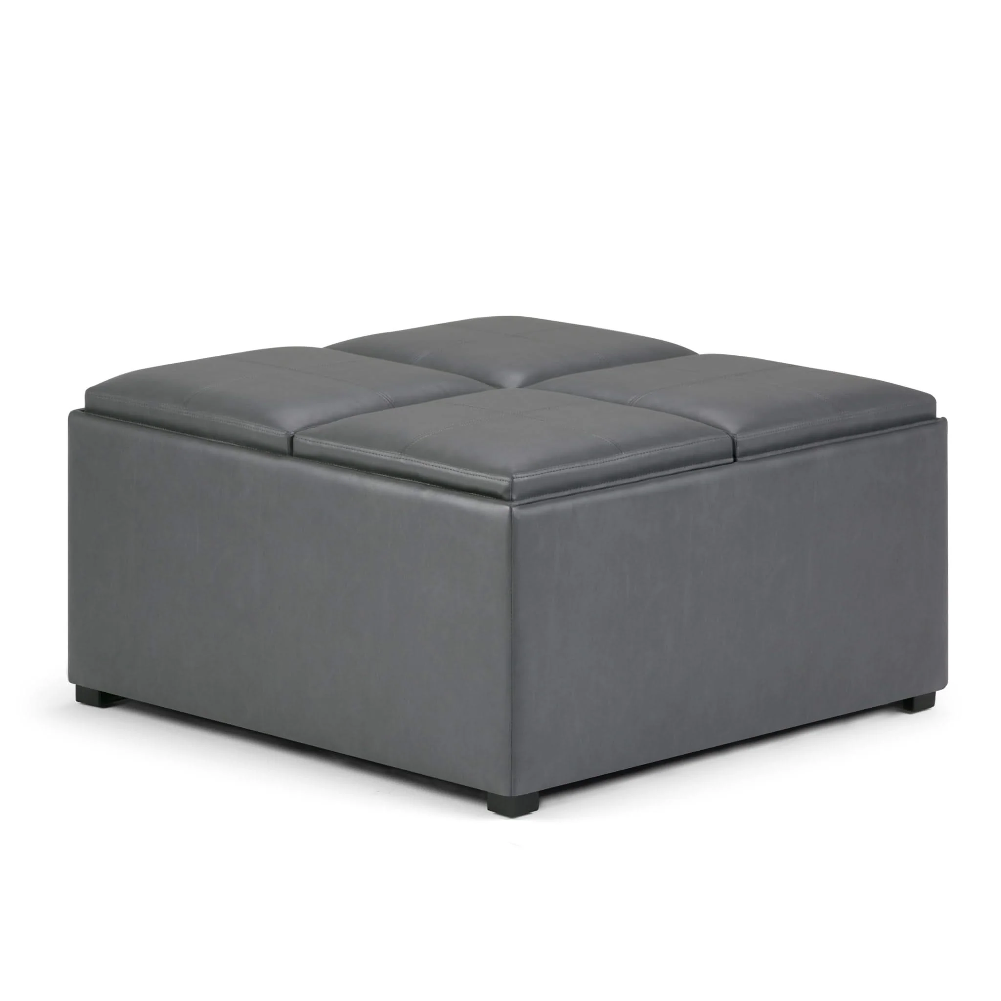 Avalon - Square Coffee Table, Storage Ottoman - Image 10