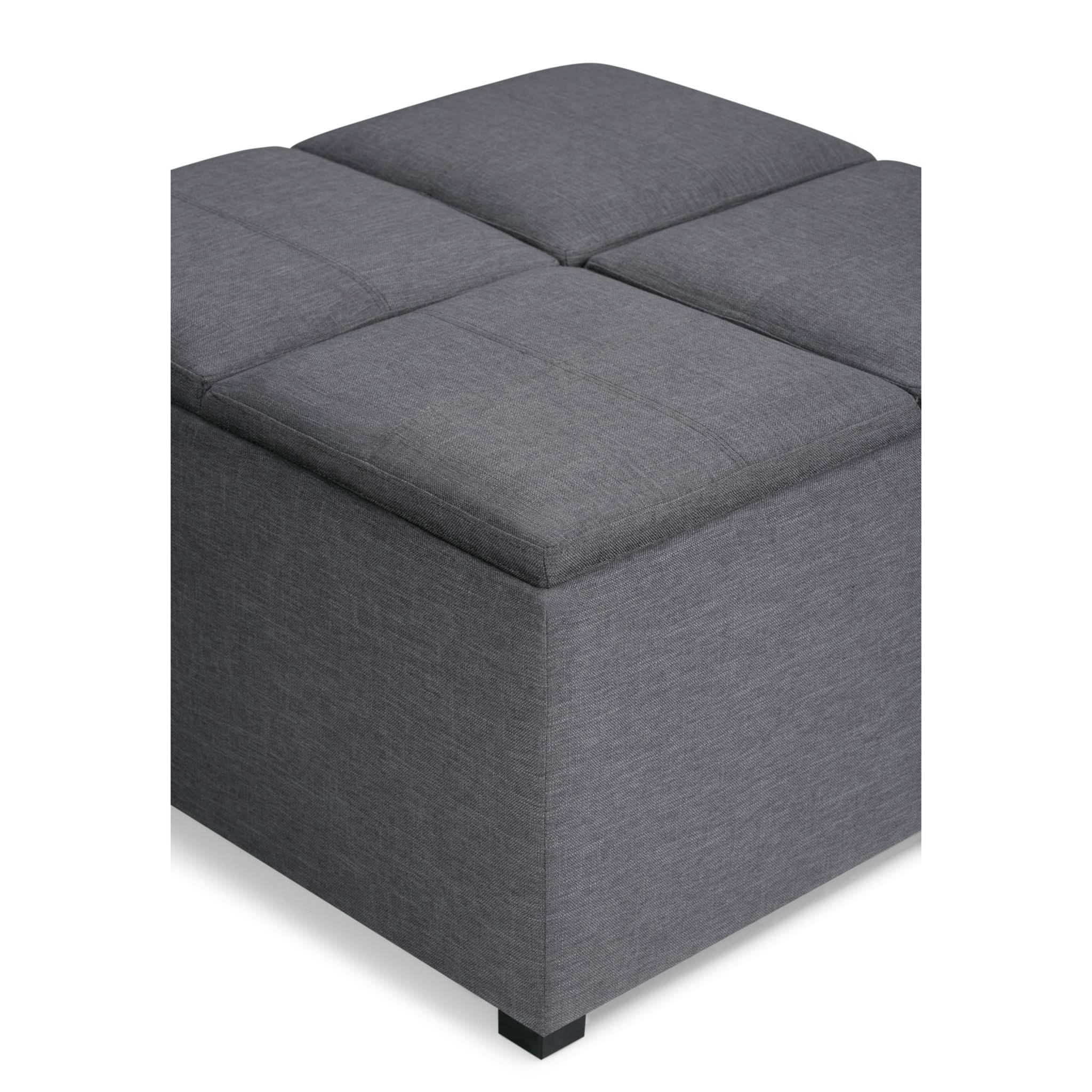 Avalon - Square Coffee Table, Storage Ottoman - Image 17