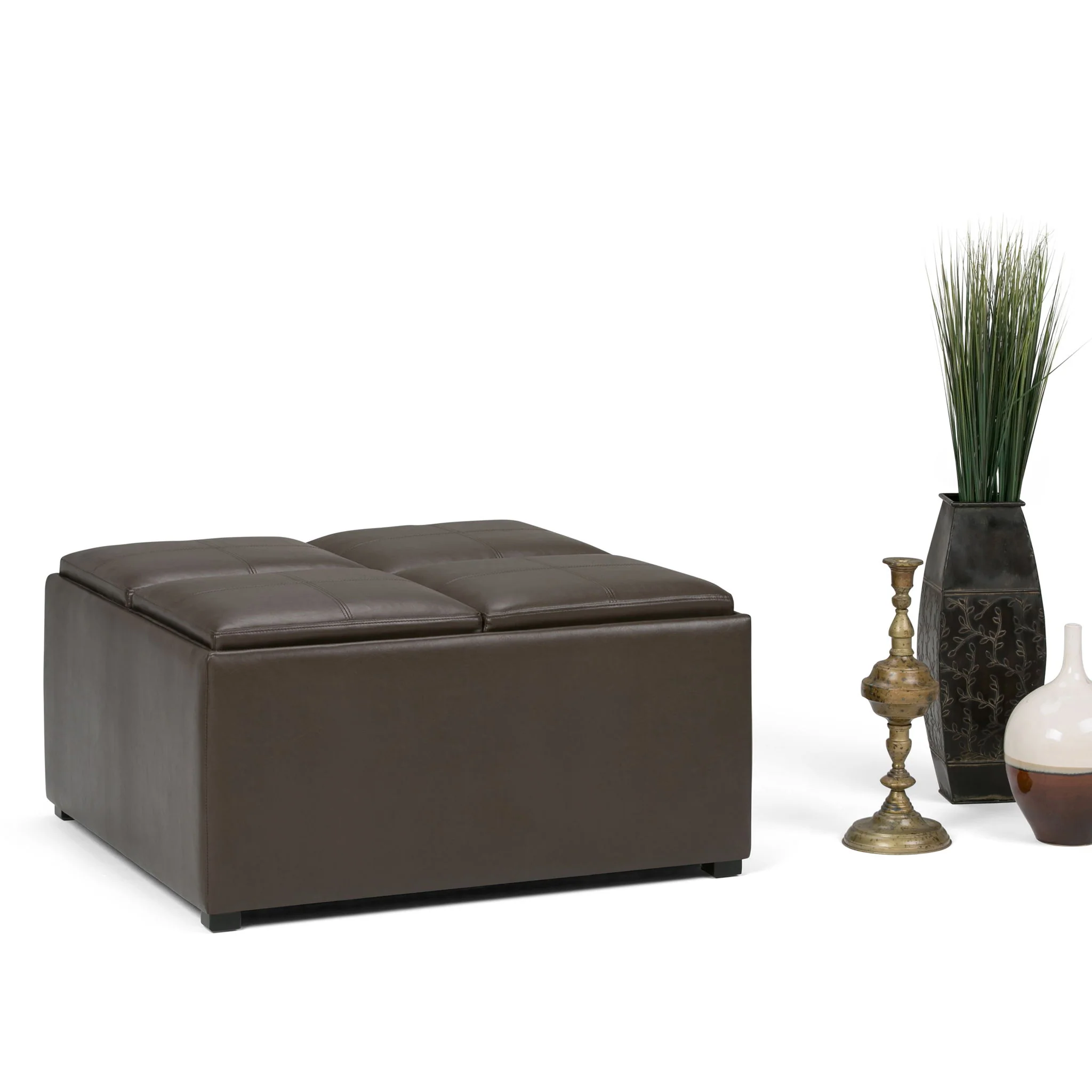 Avalon - Square Coffee Table, Storage Ottoman - Image 31