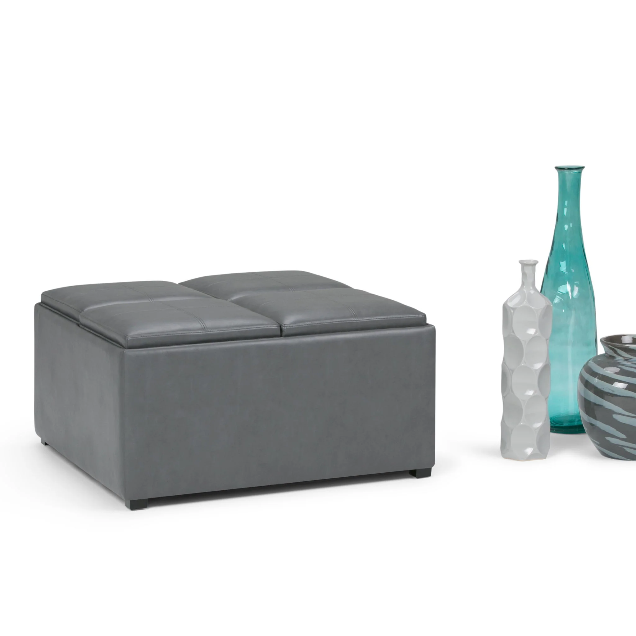Avalon - Square Coffee Table, Storage Ottoman - Image 38