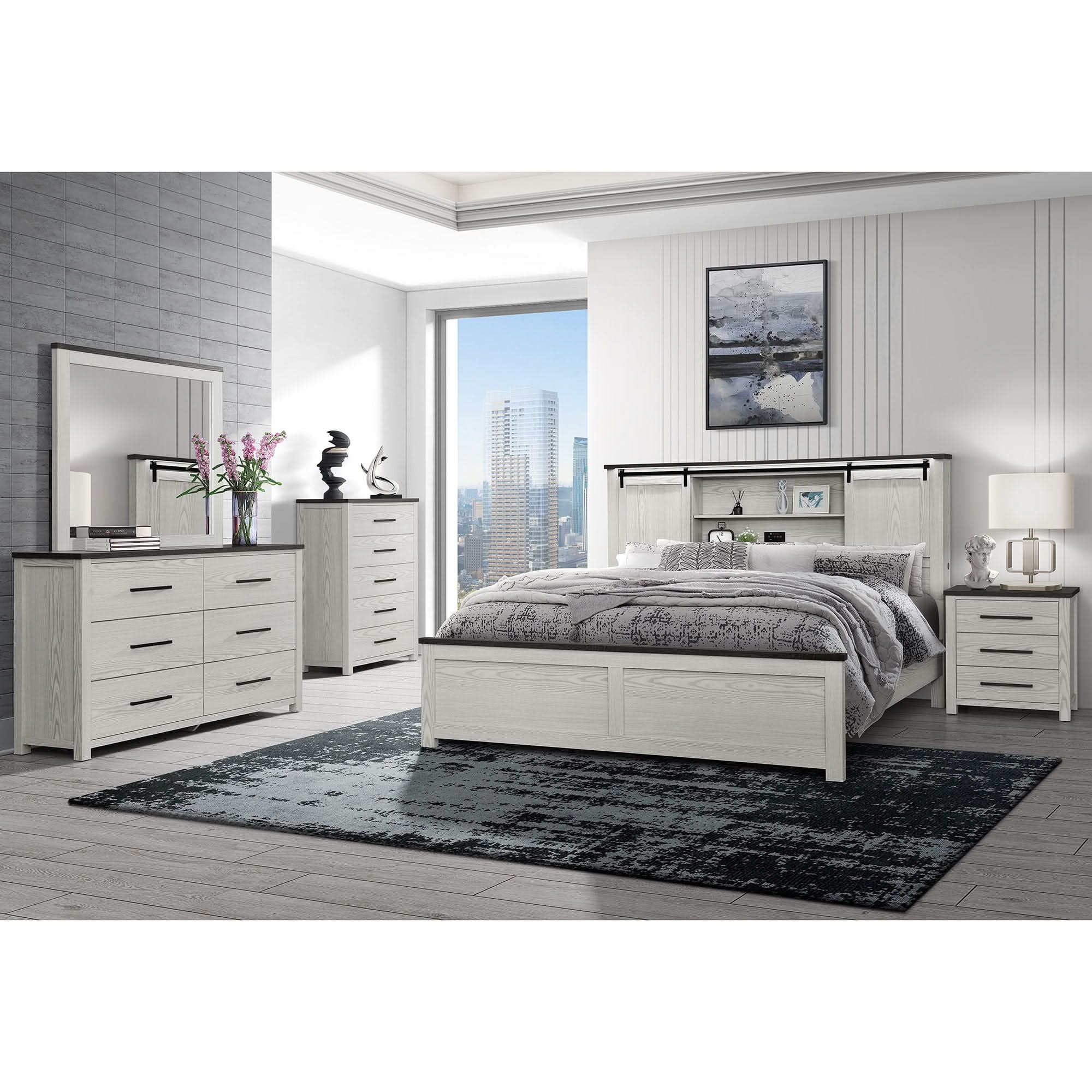 Avery - Mirror With Sleek Frame Large Scale Mirror For Dresser - Beige - Image 2
