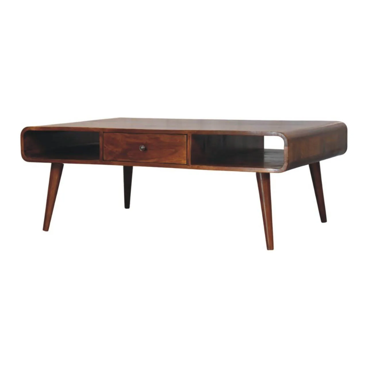 Avora - 2 Drawer Coffee Table - Brown - Image 4
