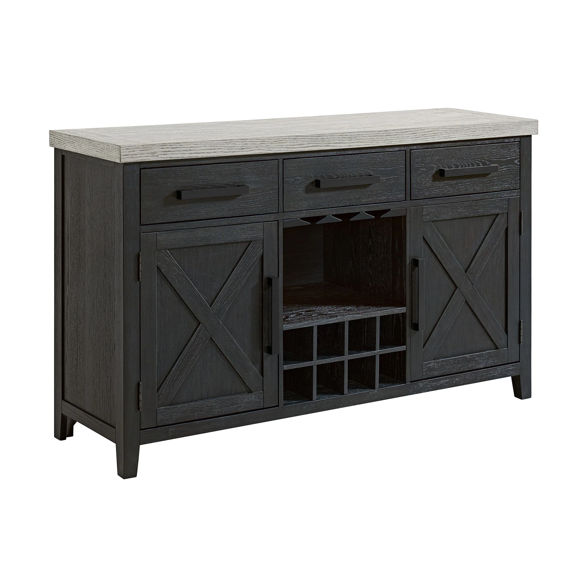 Axel - Server - Light Gray / Espresso