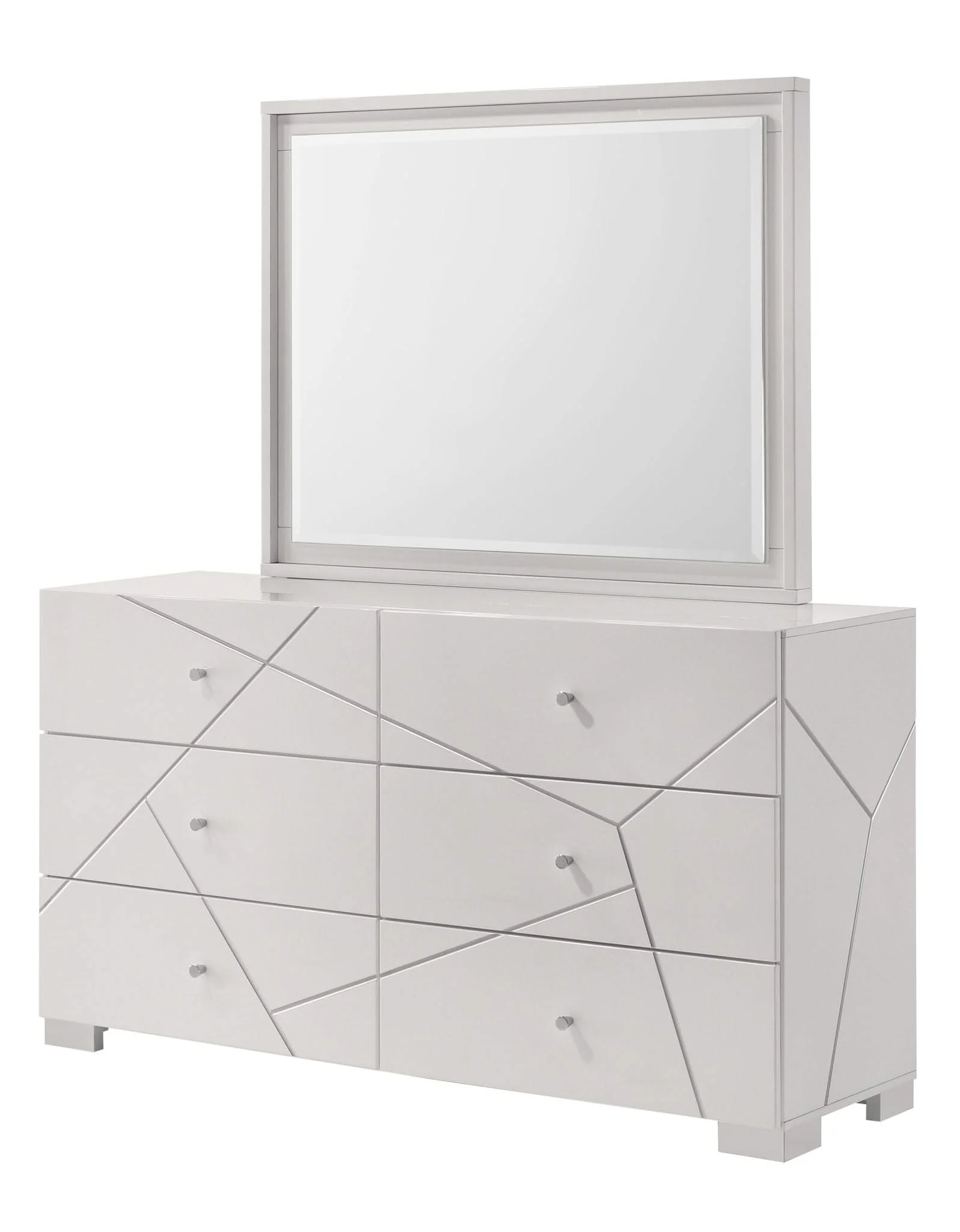 Ayla - Dresser & Mirror - White