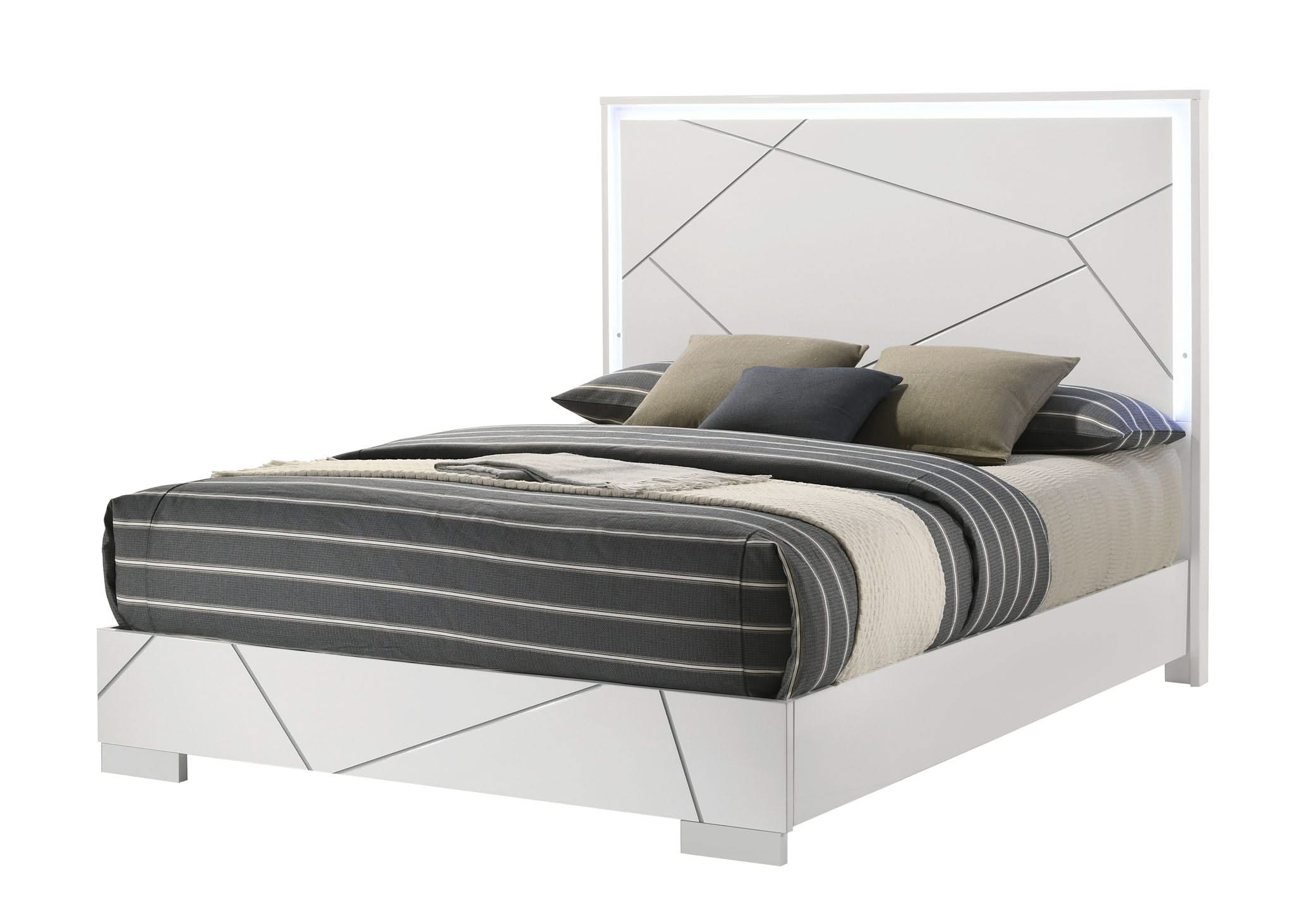 Ayla - King Bed - White