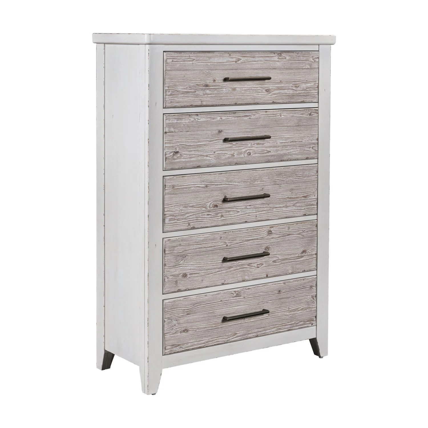 Backroads - 5 Drawer Chest - Weathered White - Image 4