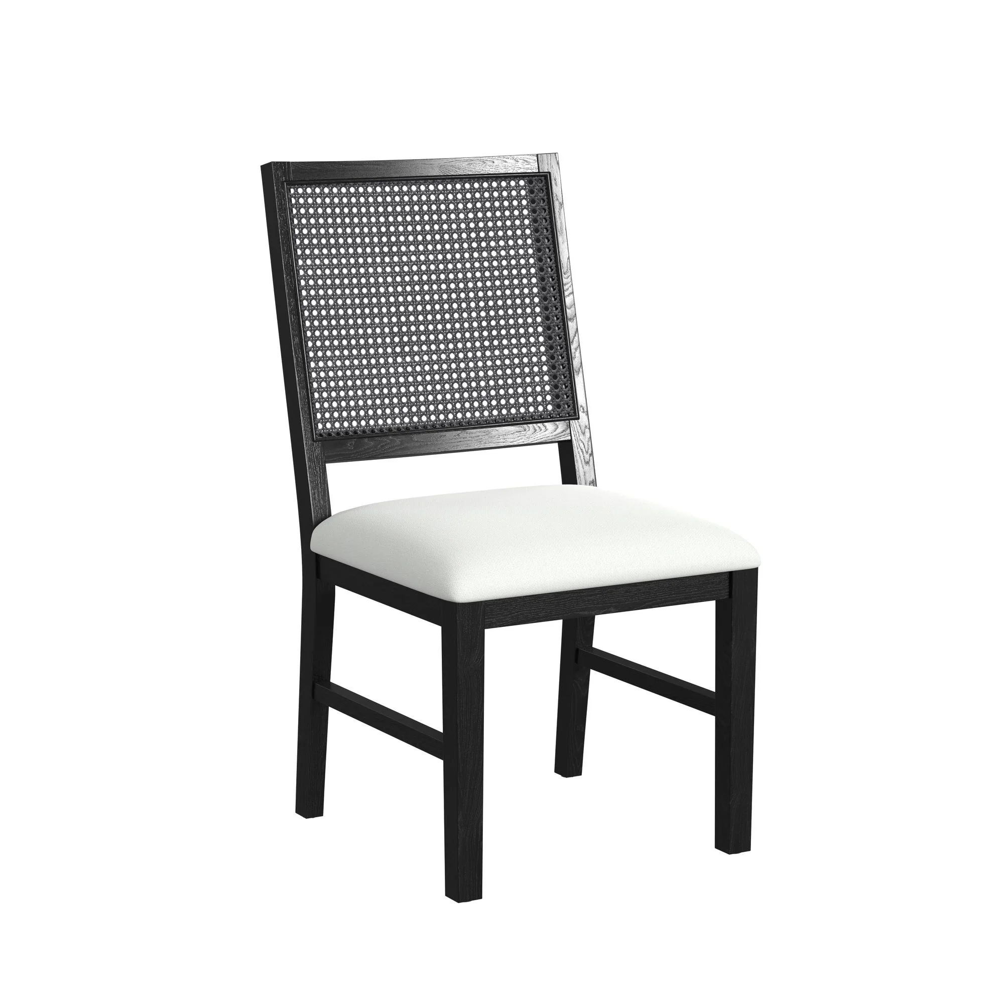 Bahama Breeze - Fabric Dining Chair (Set of 2) - White / Black - Image 2