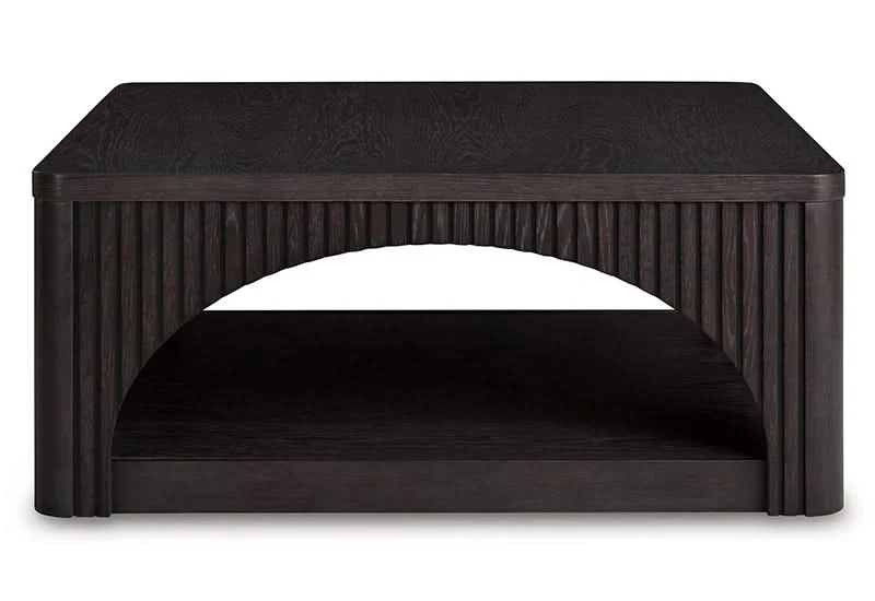 Bailey Black Contemporary Square Coffee Table - Image 2