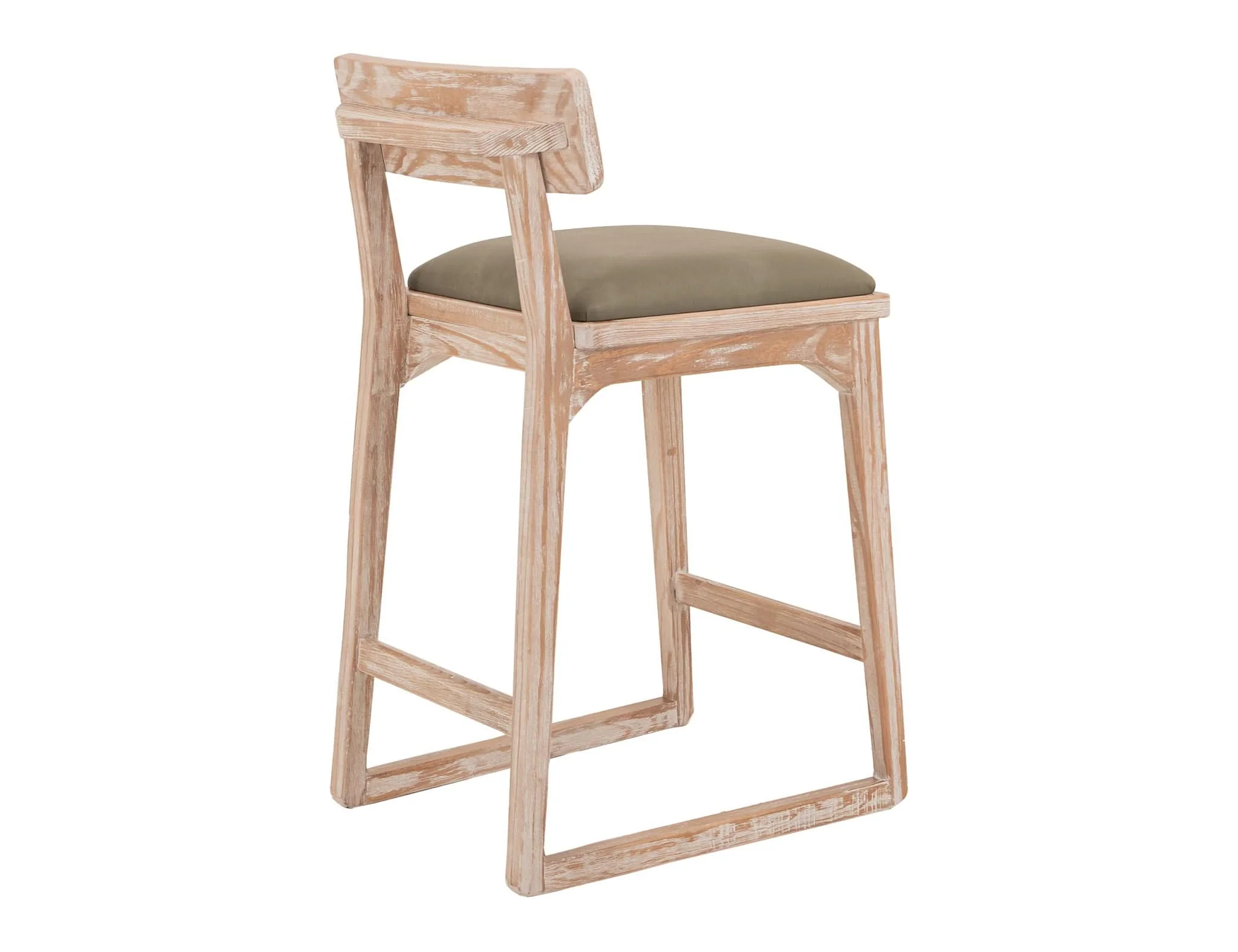 Balam - 24" Upholstered Barstool (Set of 2) - Light Brown - Image 3